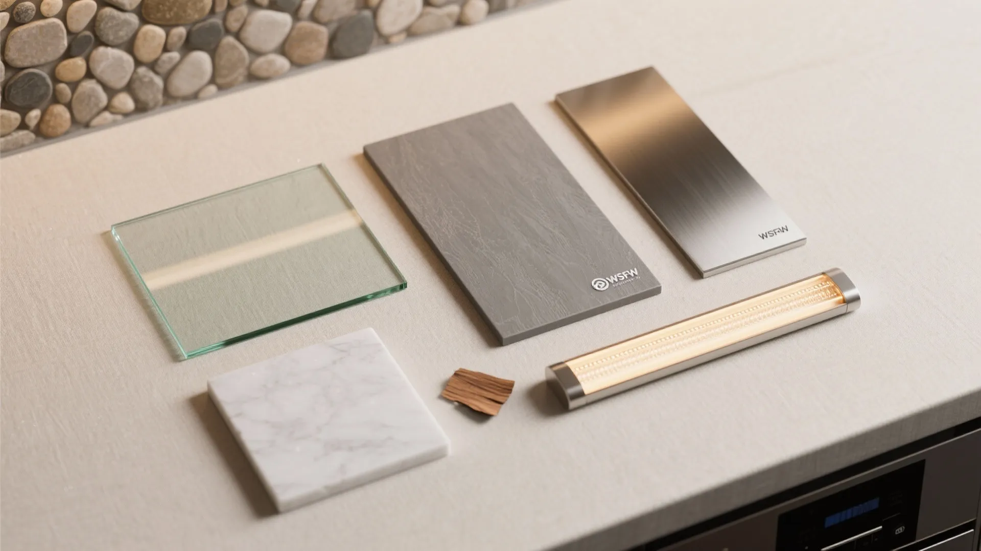 Glass Backsplash for Light and Depth