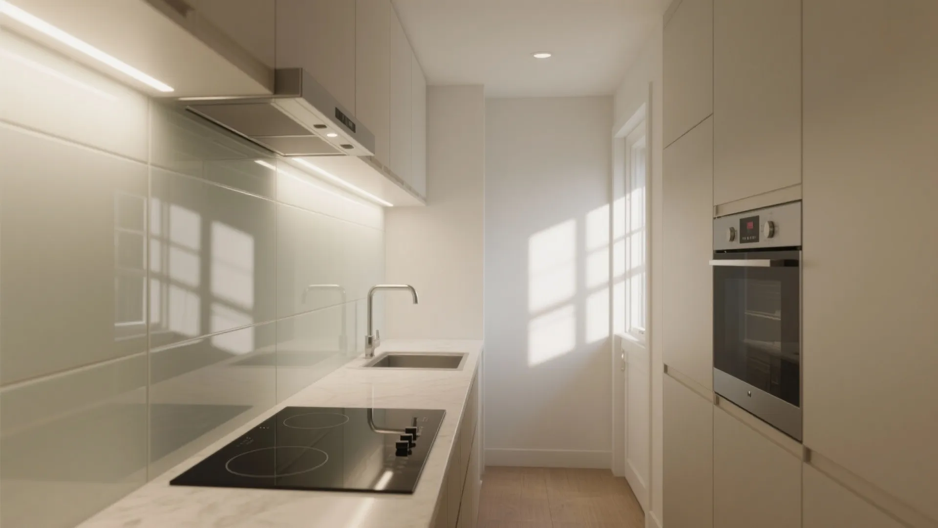 Glass Backsplashes for Light and Depth