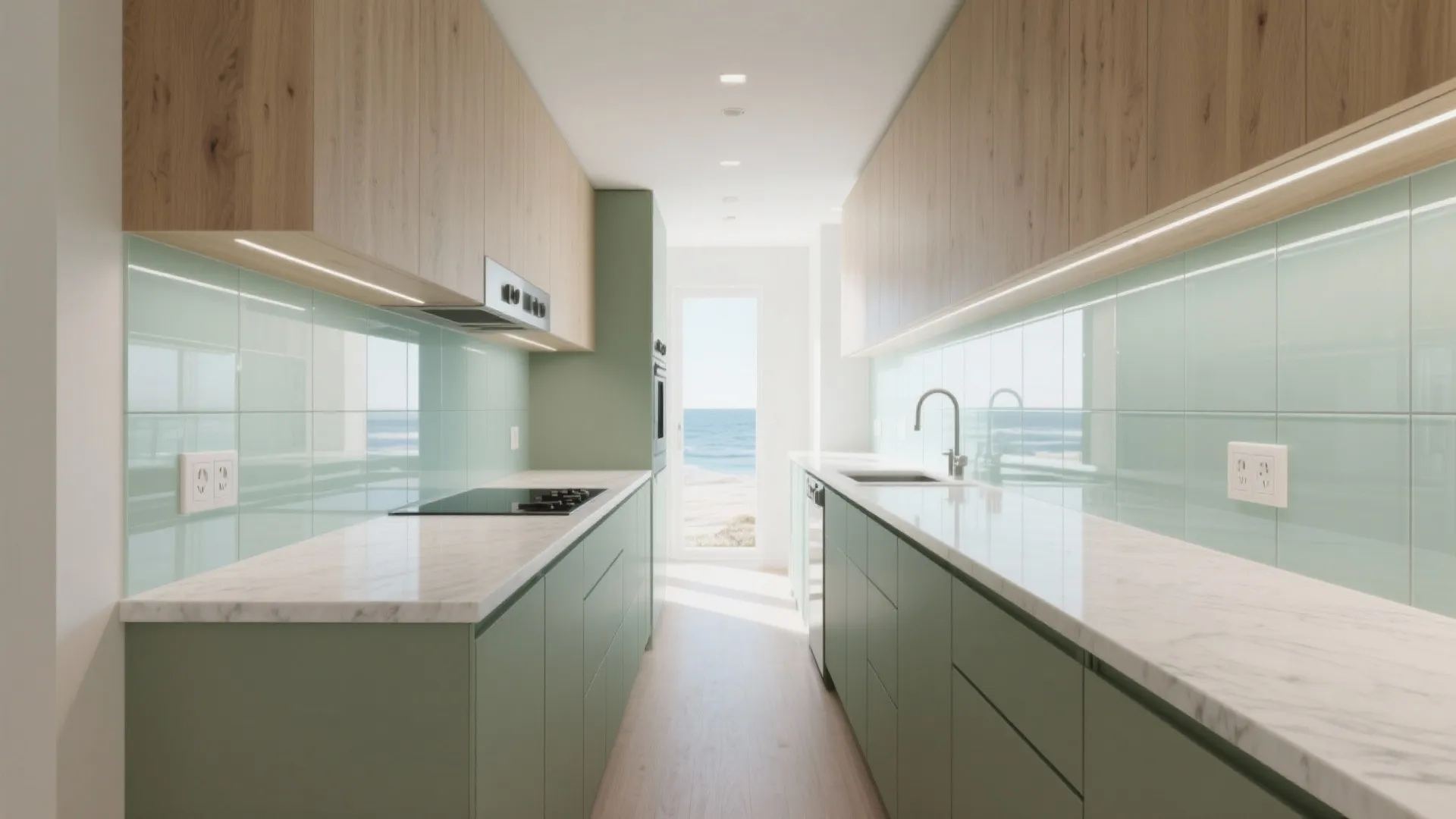 Glass Backsplash for Breezy, Easy-Clean Light