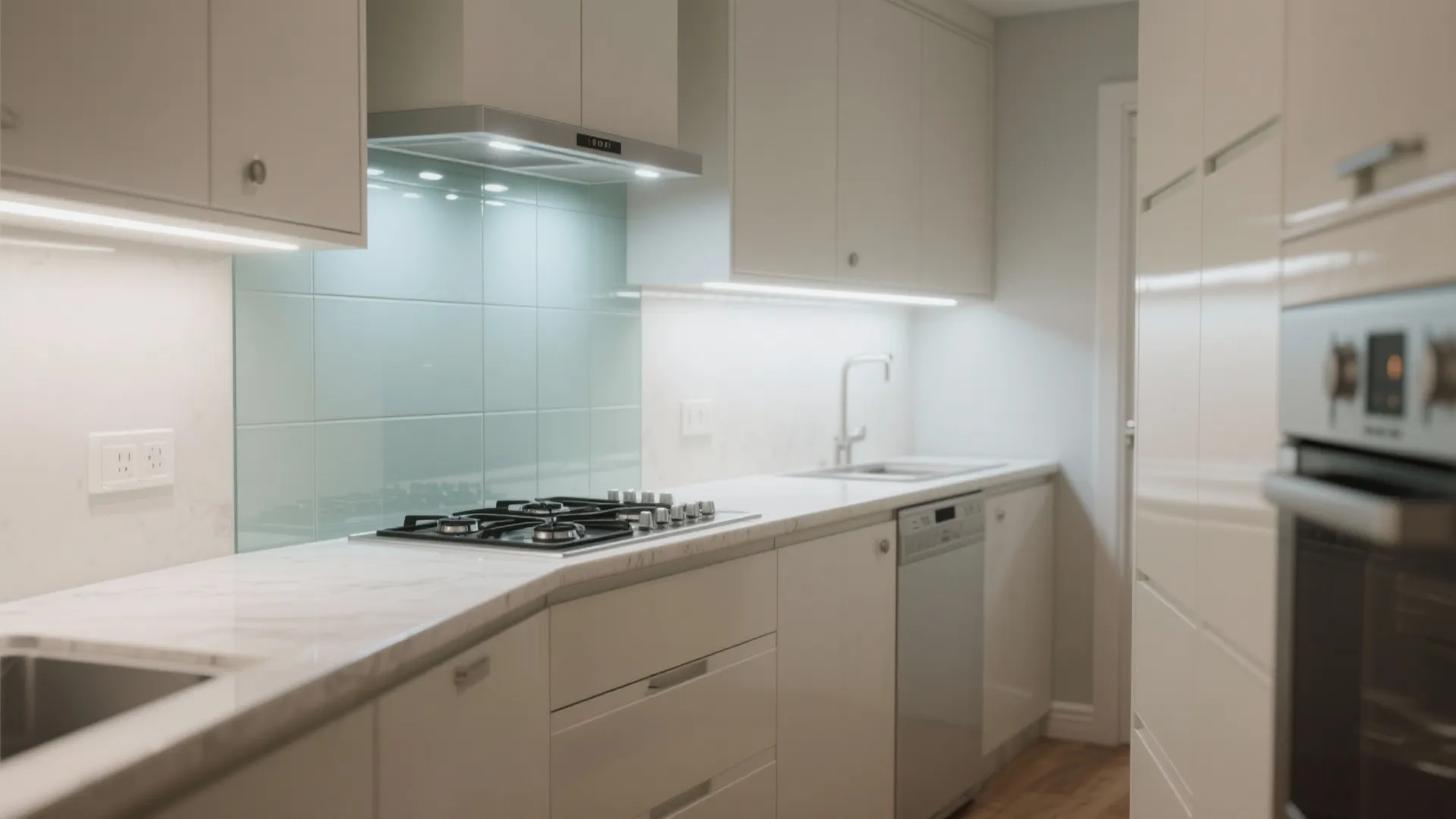 Glass Backsplash For Light And Easy Clean