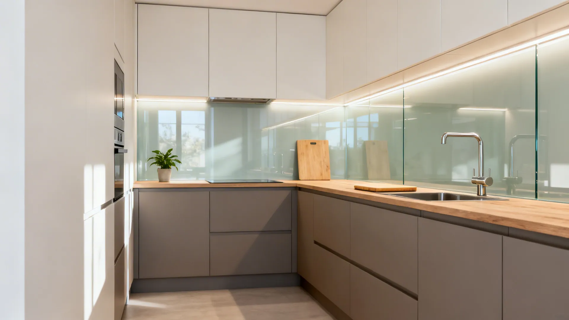 The Clarity of a Glass Backsplash