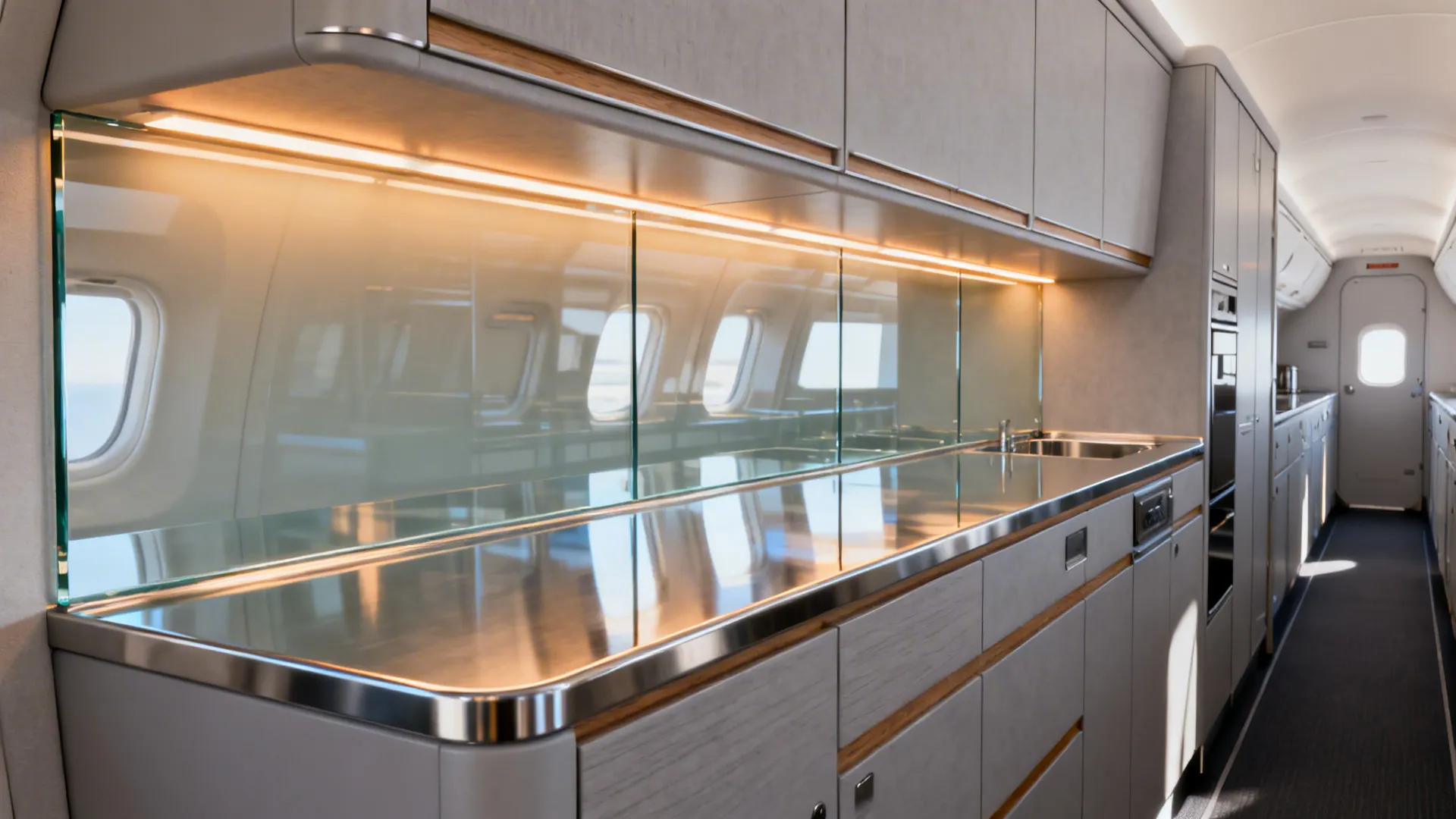 Glass Backsplash for Light and Cleanability