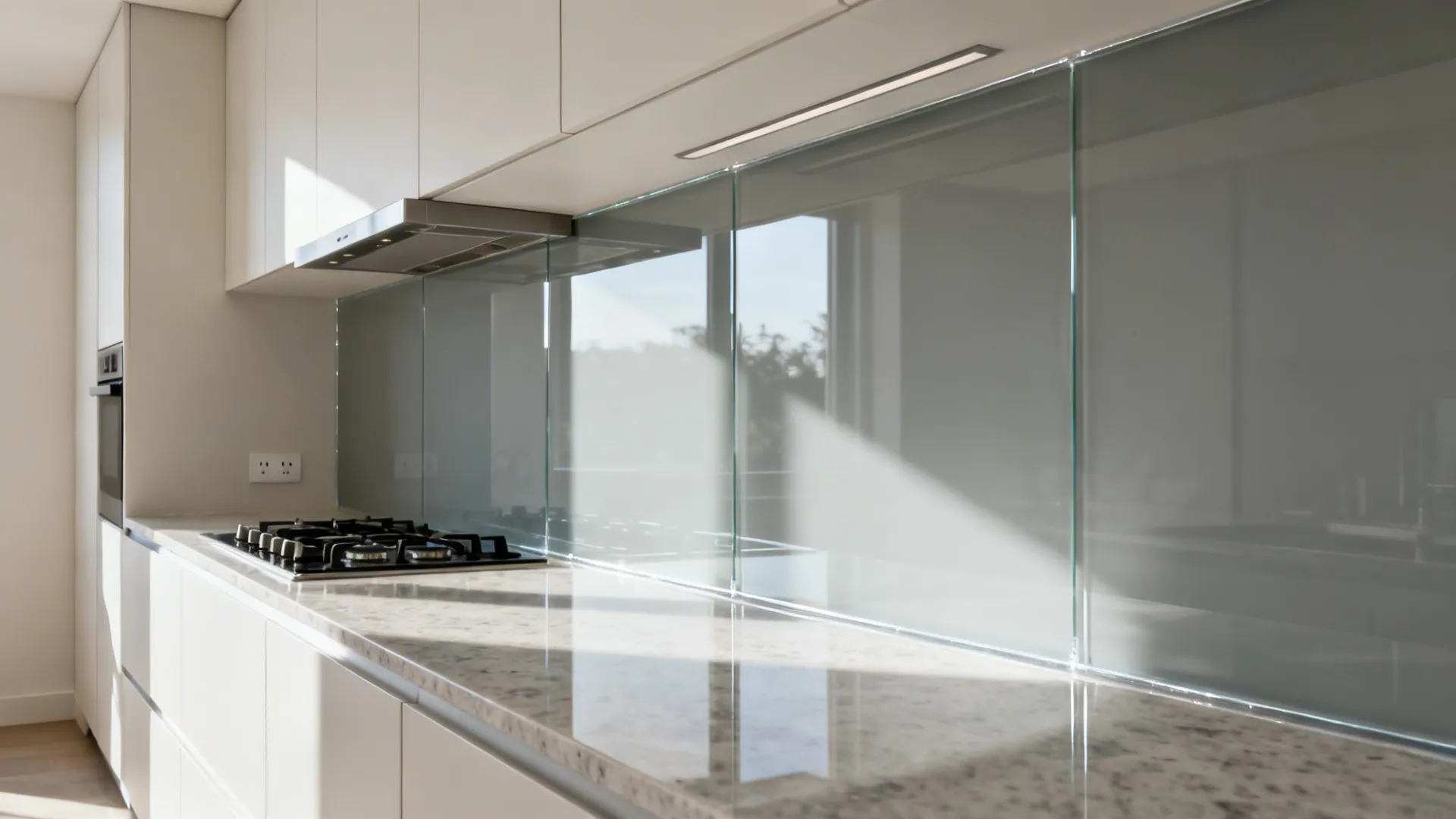 The Subtle Glow of a Glass Backsplash