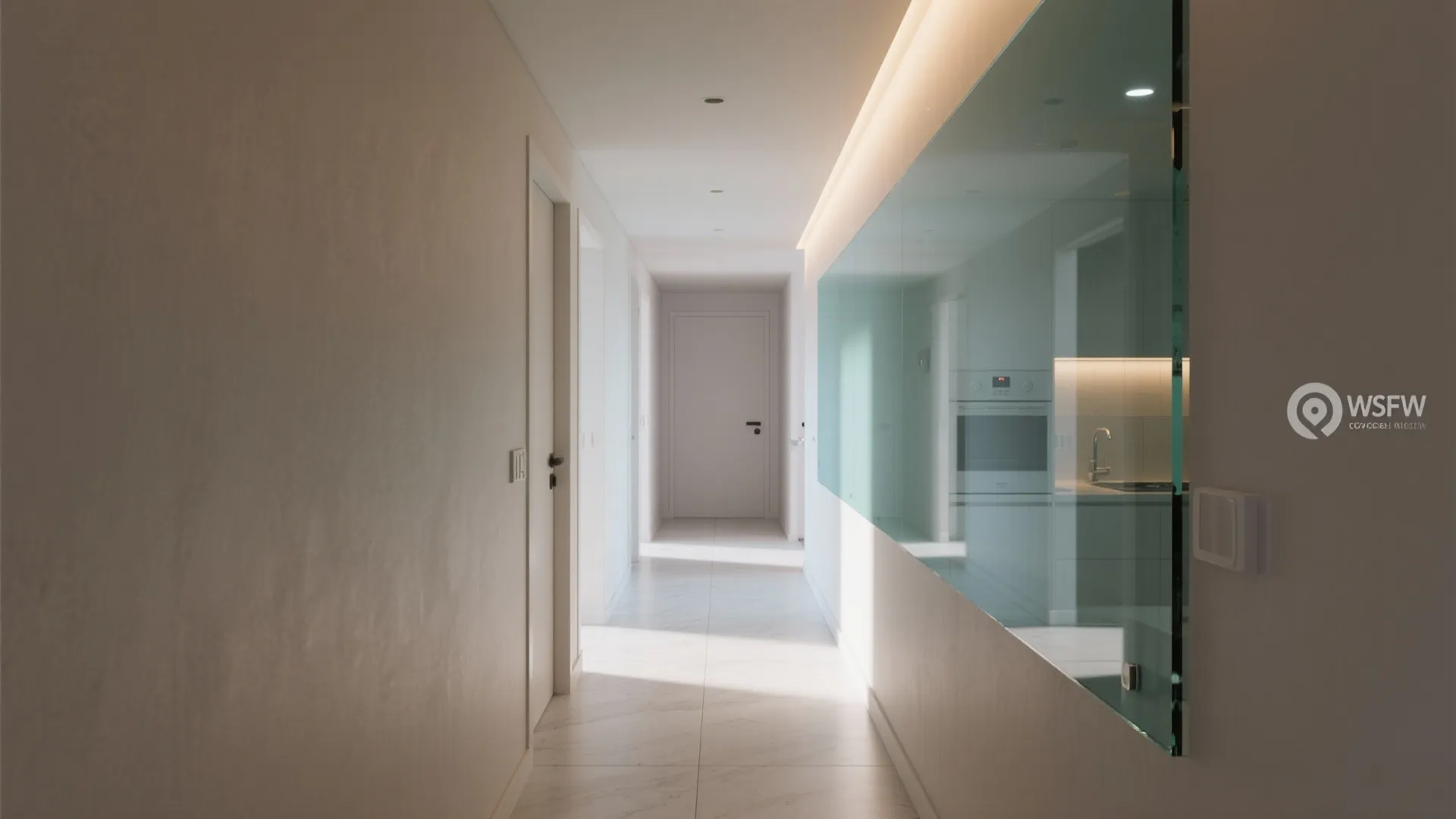 Light, reflection, and a glass backsplash moment