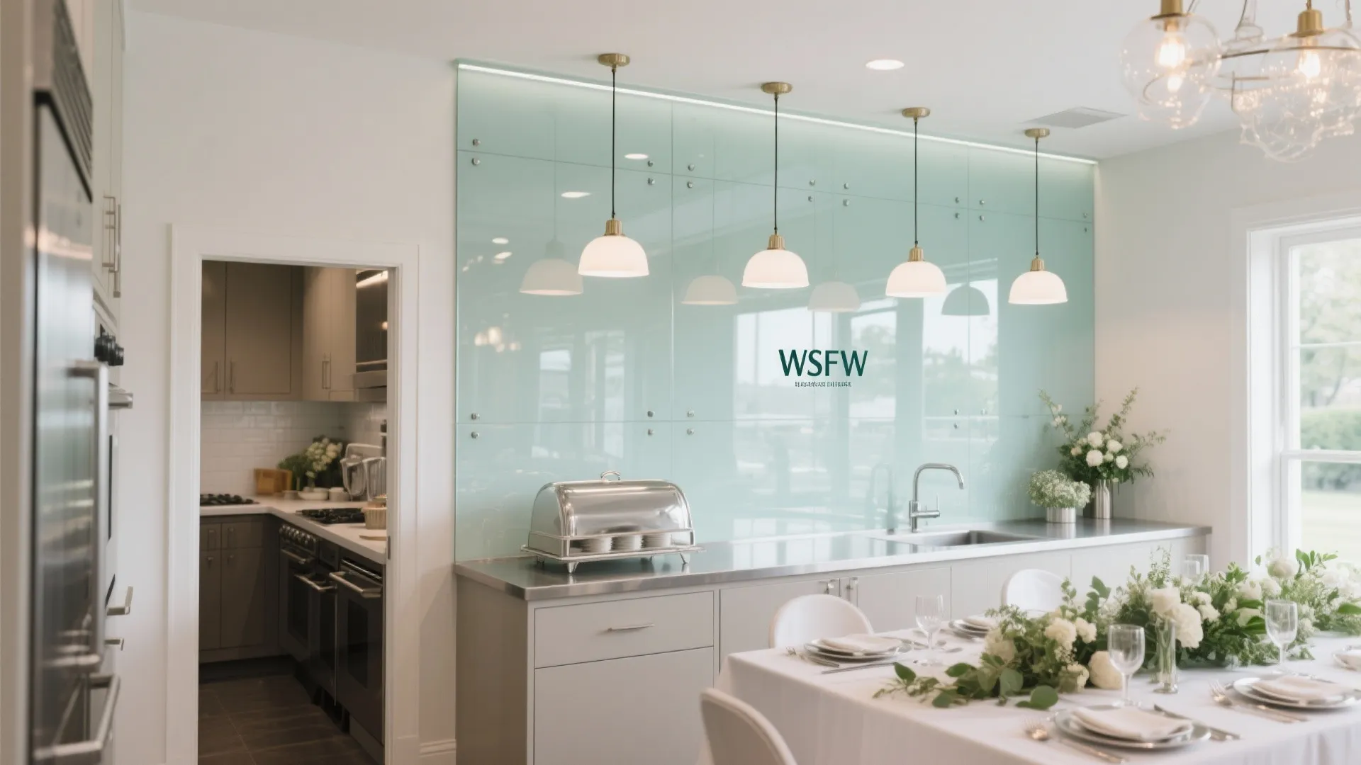 Glass Backsplash for Transparency and Light