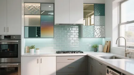 10 Glass Kitchen Tile Backsplash Ideas