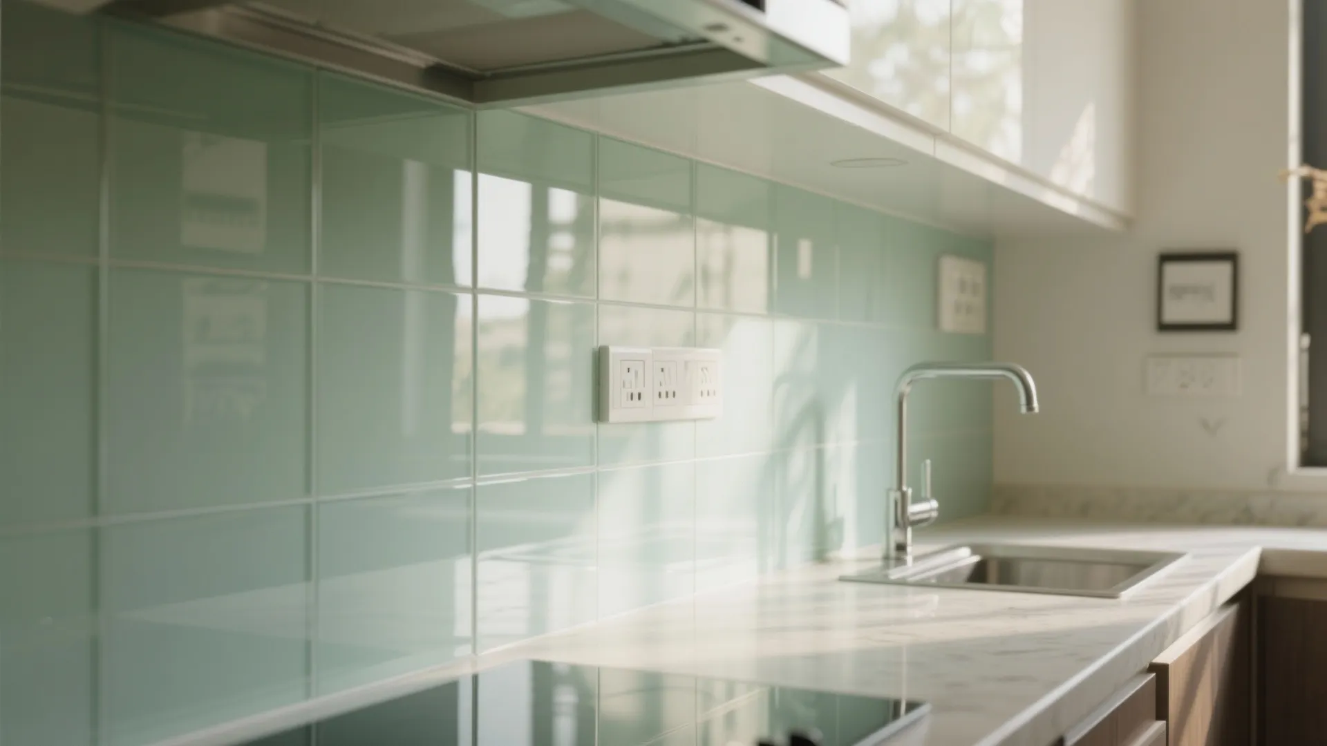 Glass Backsplash Brightness