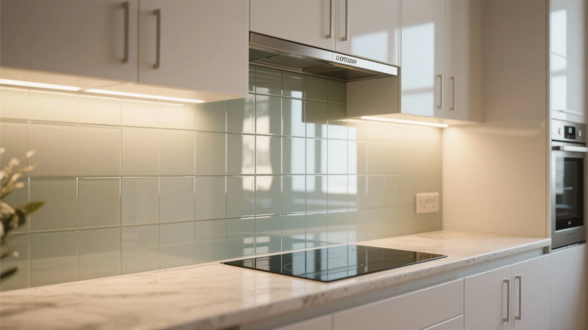 Glass Backsplash for Openness