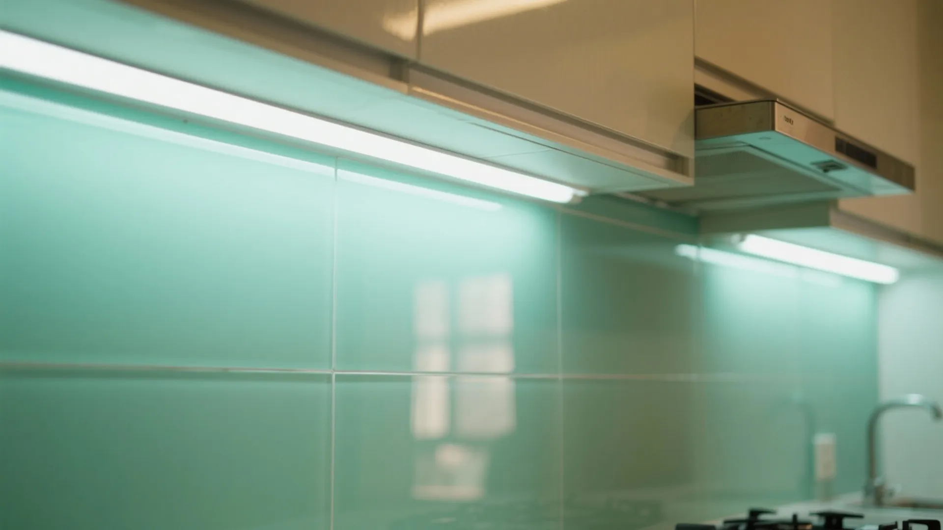 Glass Backsplash for a Brighter Kitchen