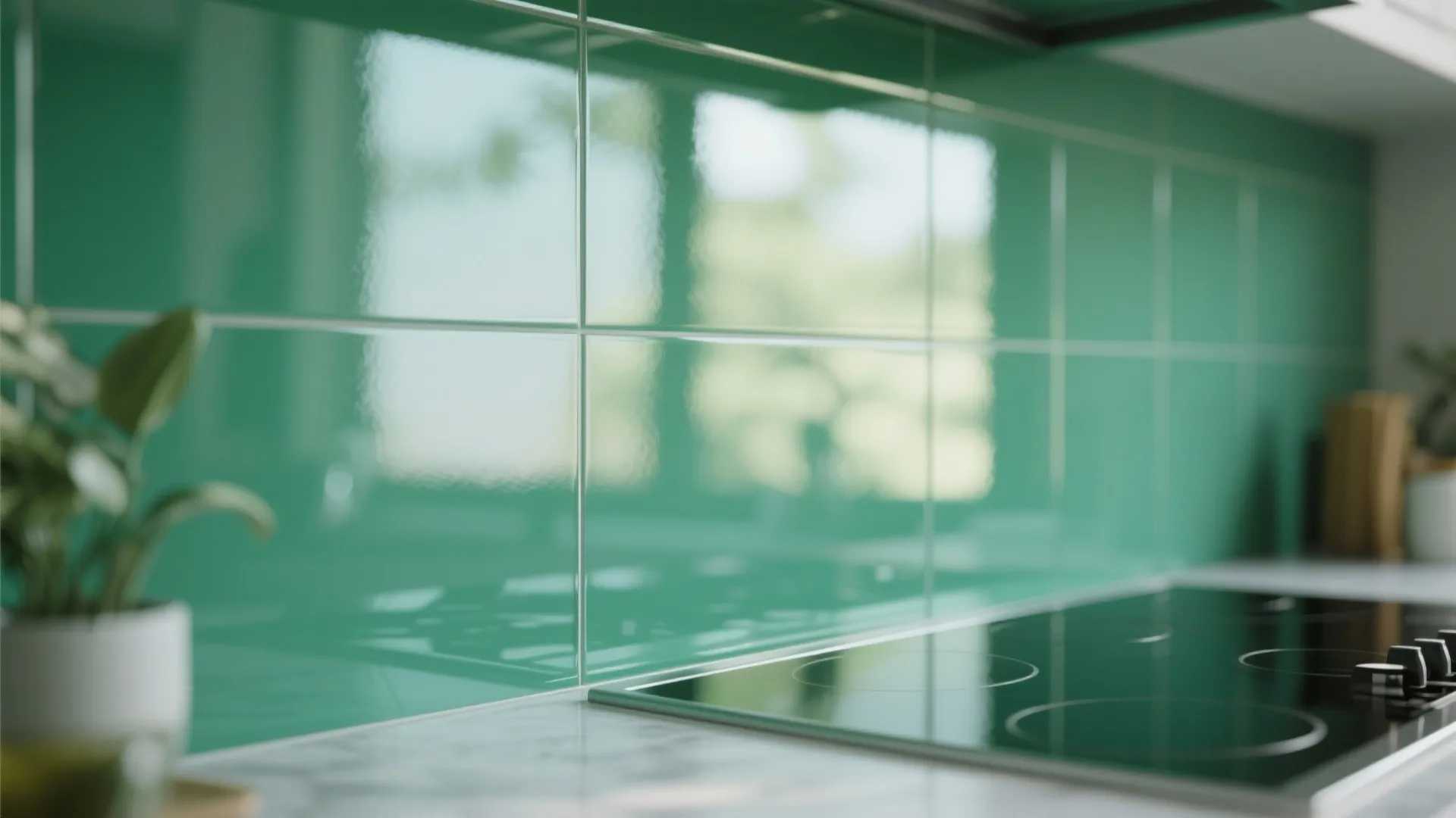 Glass Backsplash for Openness