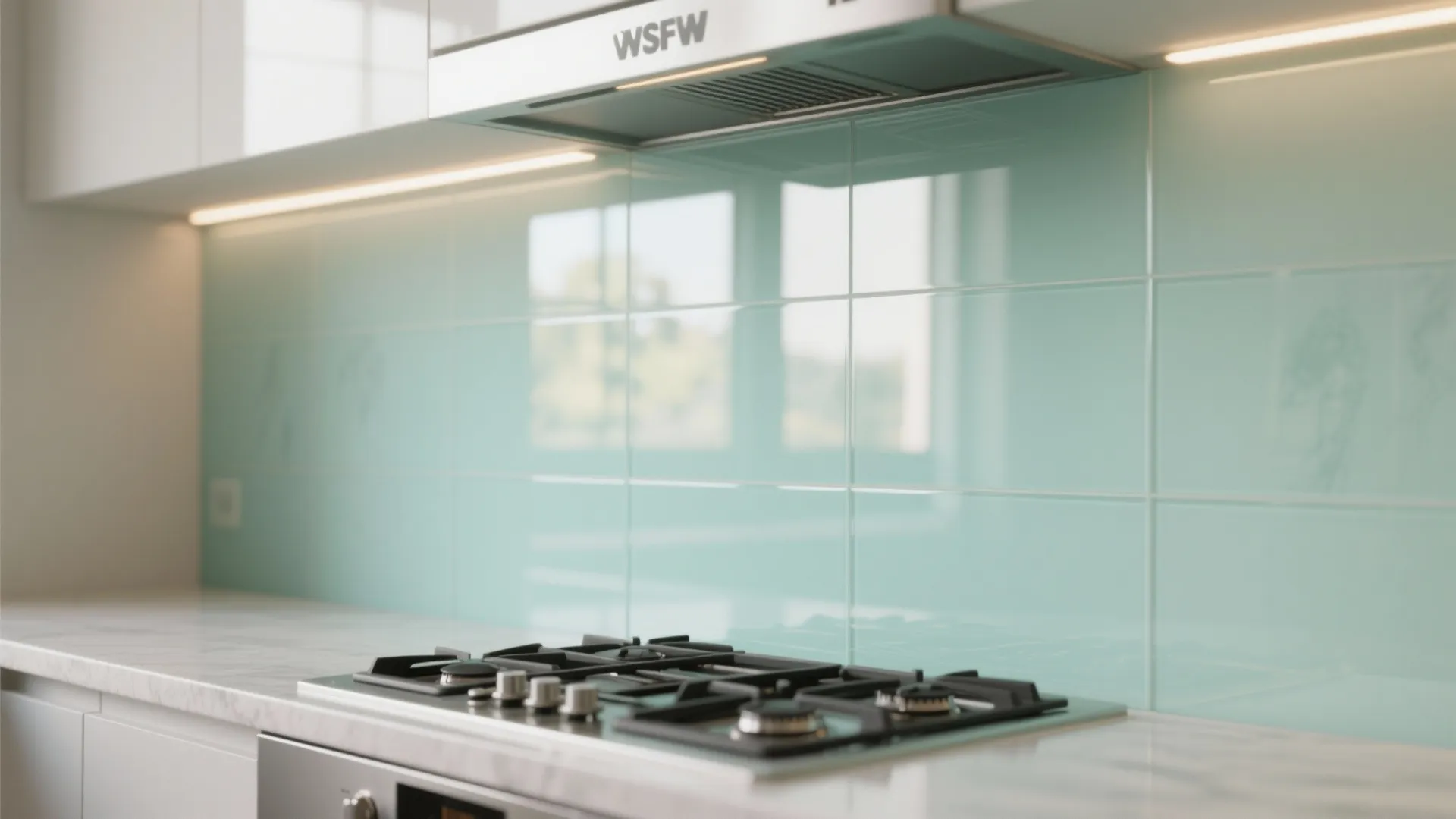 Glass Backsplash for a Brighter Kitchen