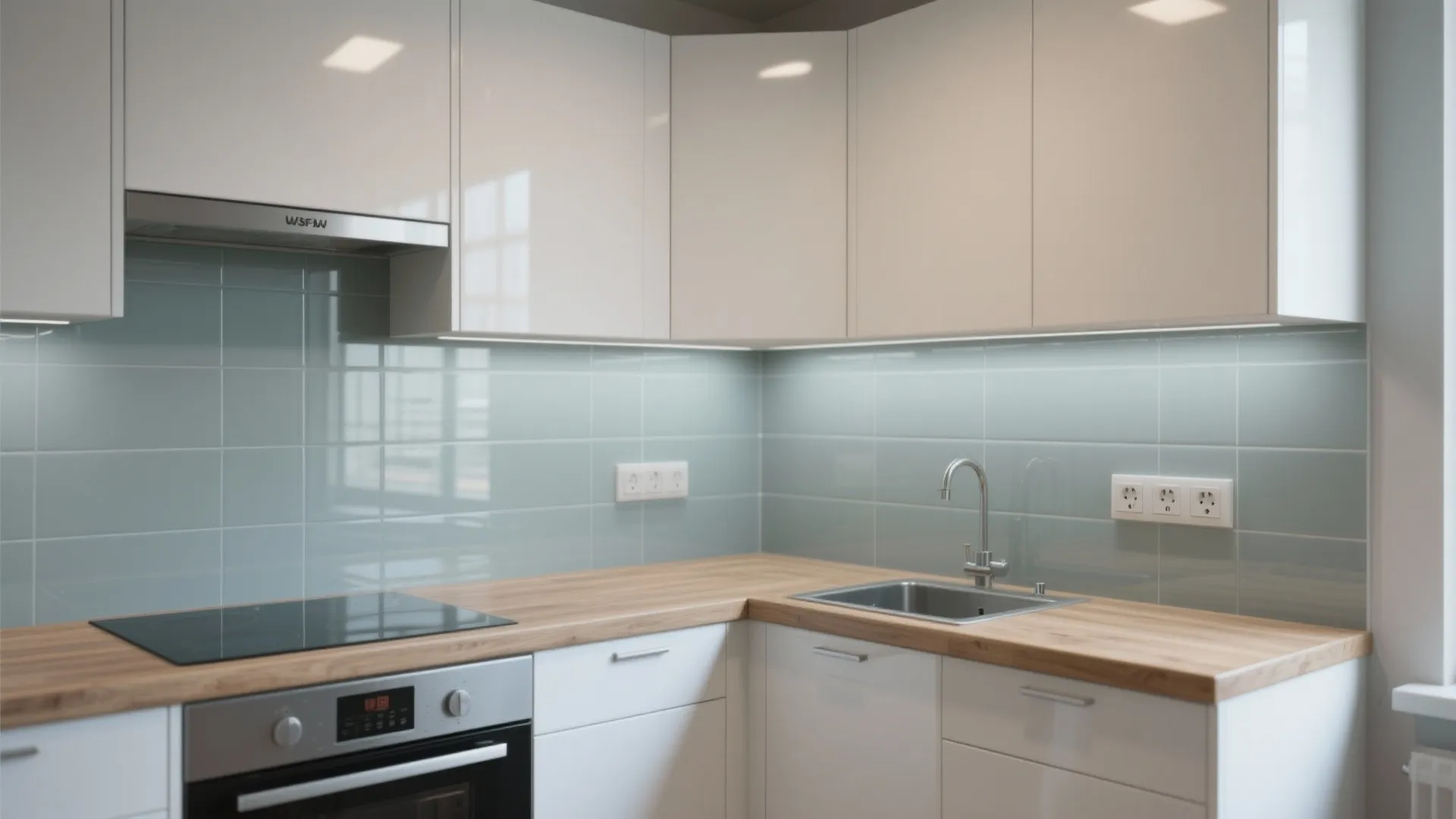 Glass and High-Gloss Panels to Amplify Light