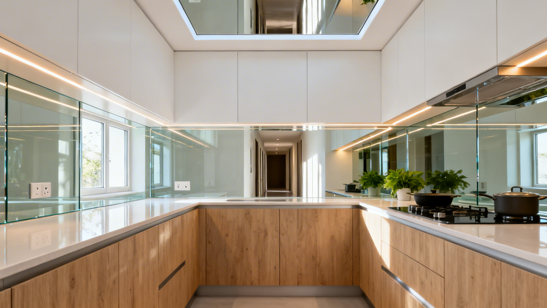 3 bedrooms in a row: 1 kitchen hall designs (5 ideas)