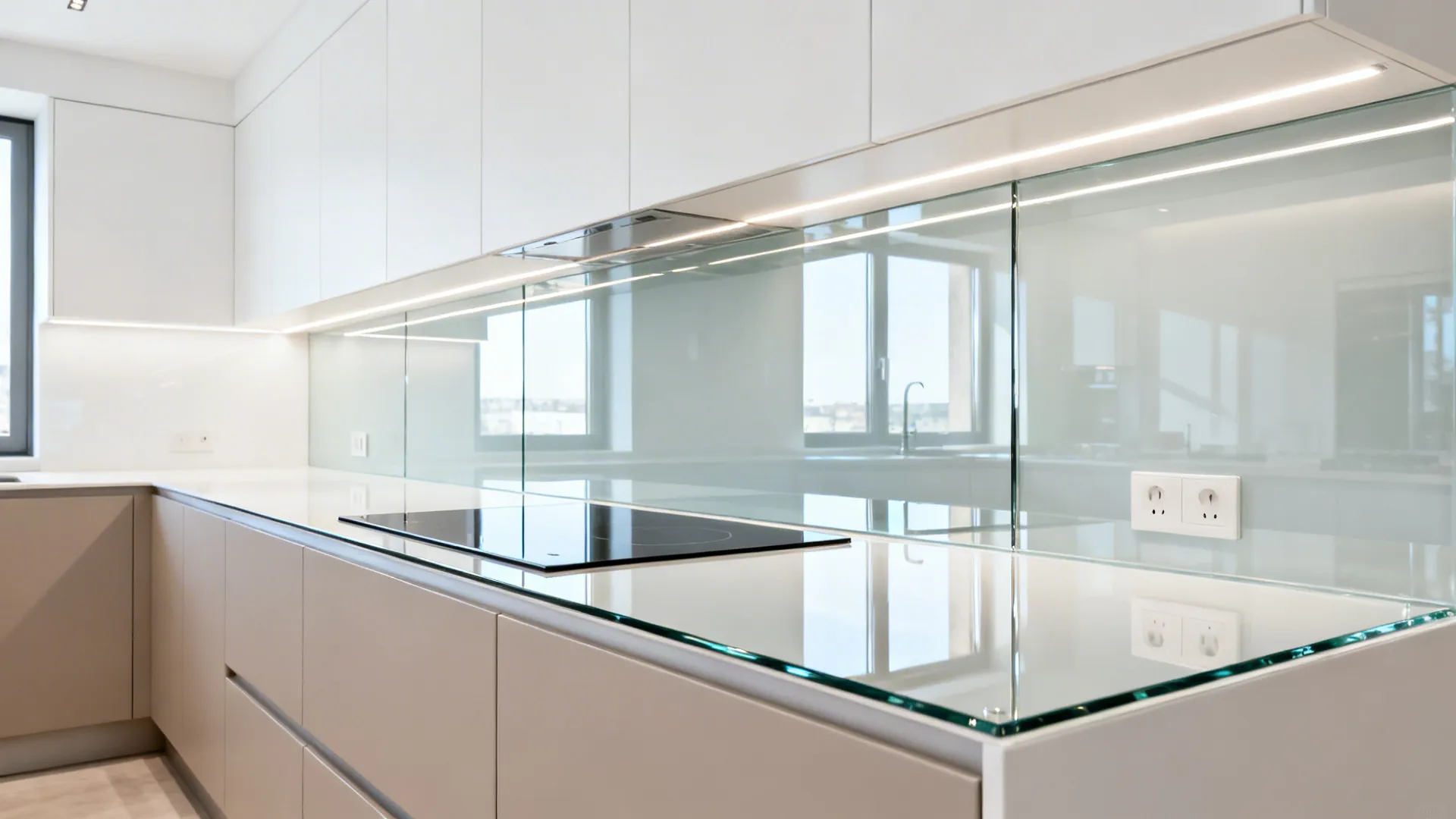 The Clarity of a Glass Backsplash