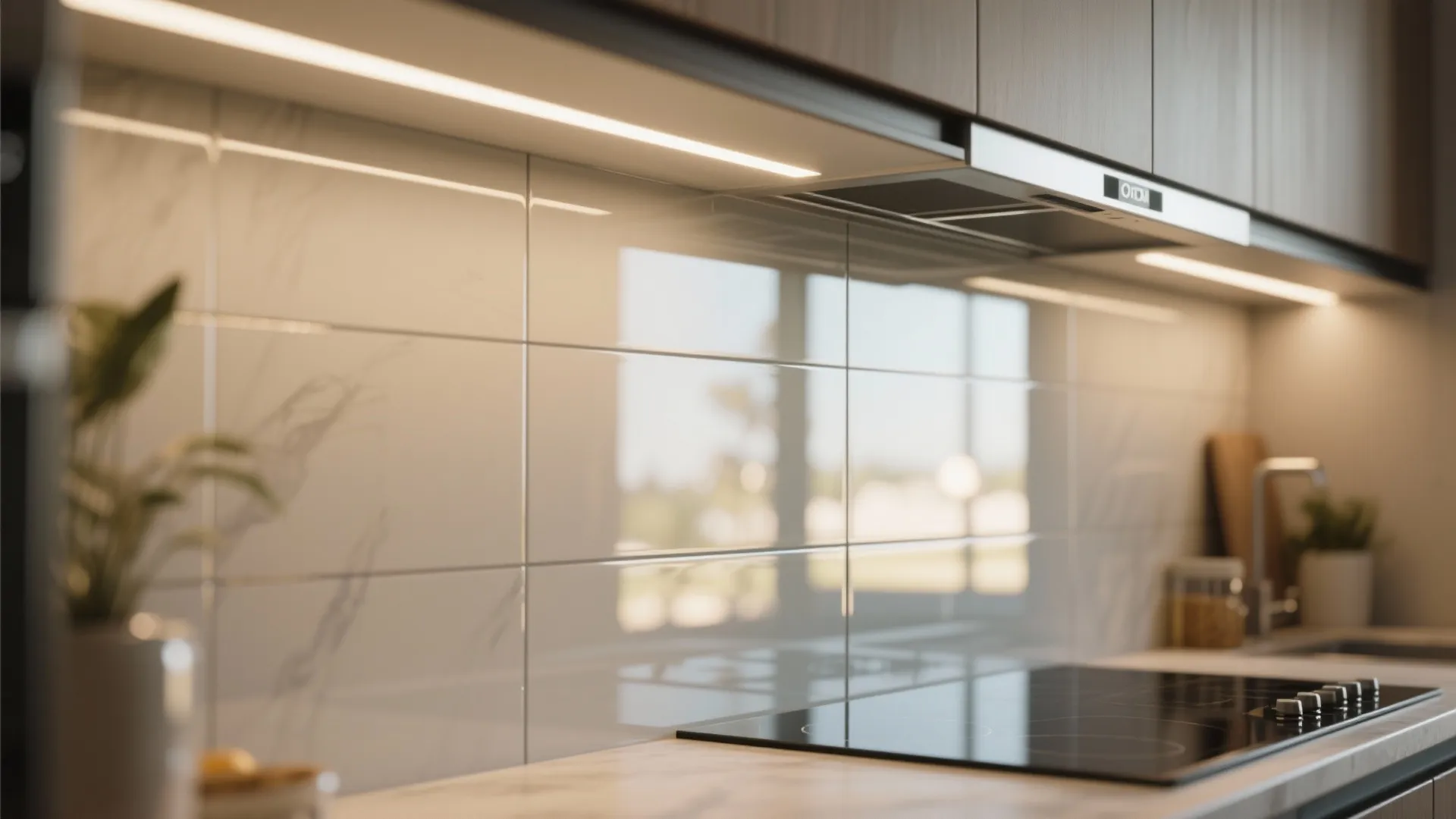 Glass Backsplash Brightness