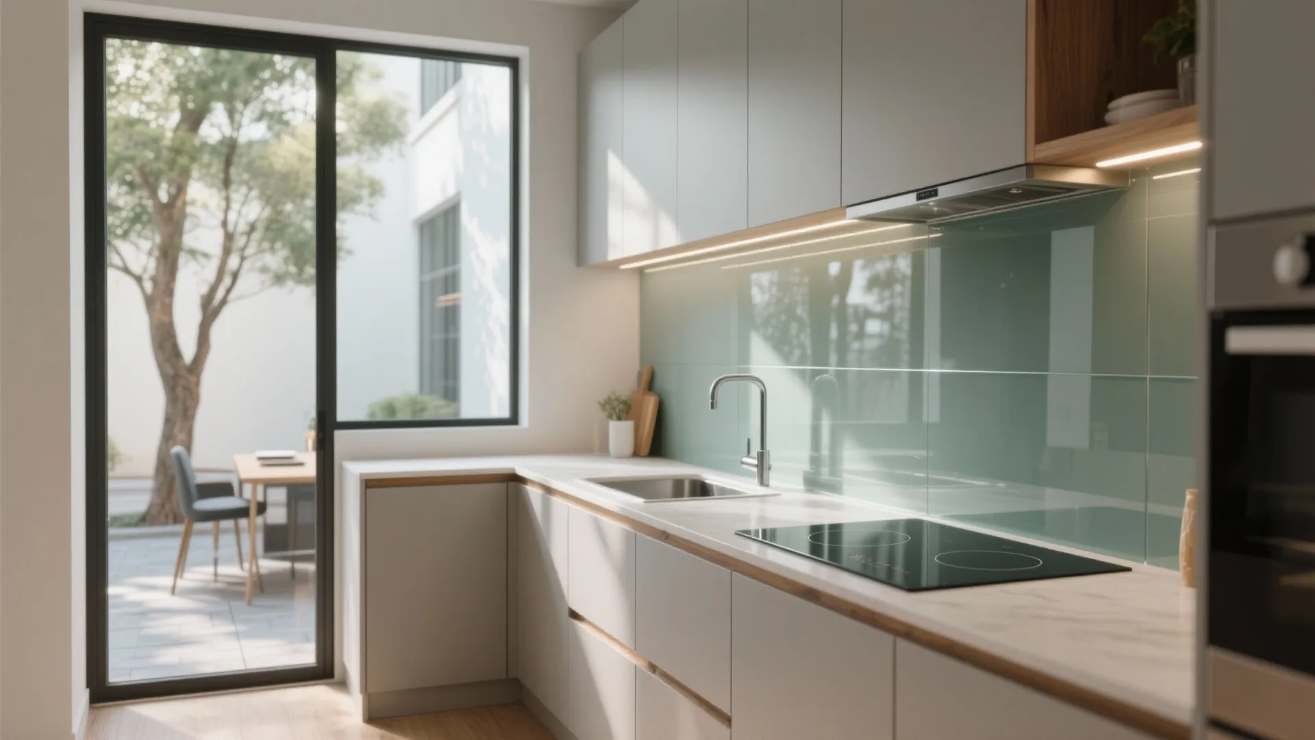 Glass Backsplash Light Boost