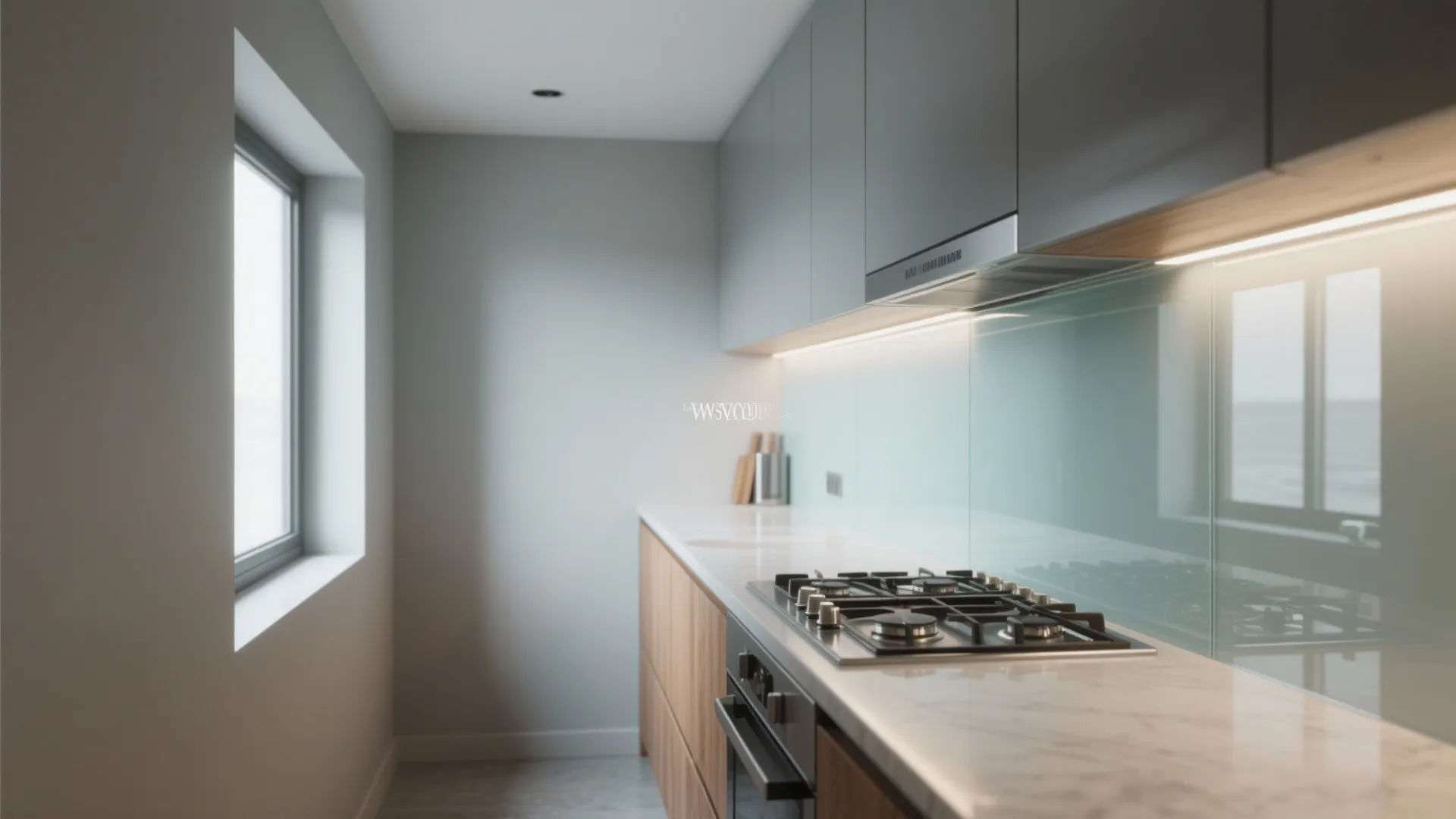 The Clear Boost: Glass Backsplash for Light and Depth