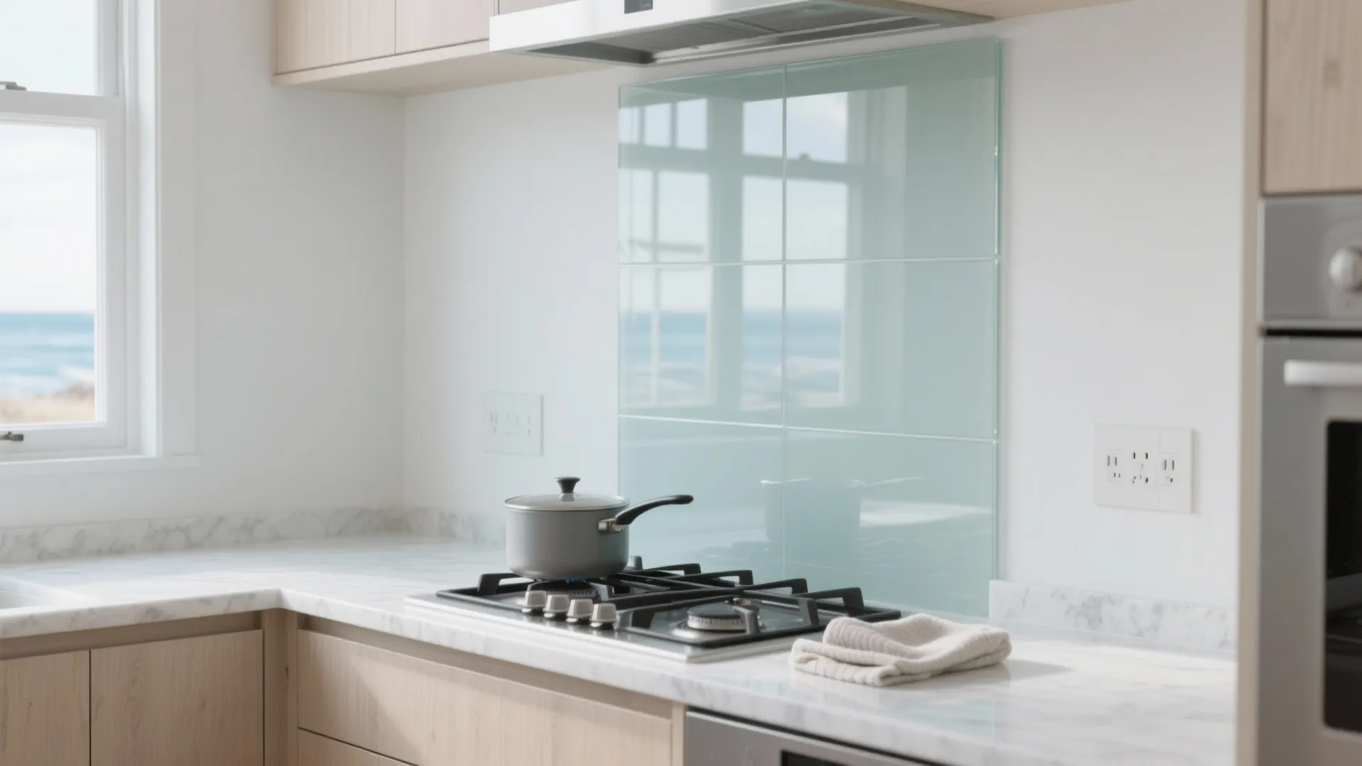 Glass Backsplash for Breezy Light