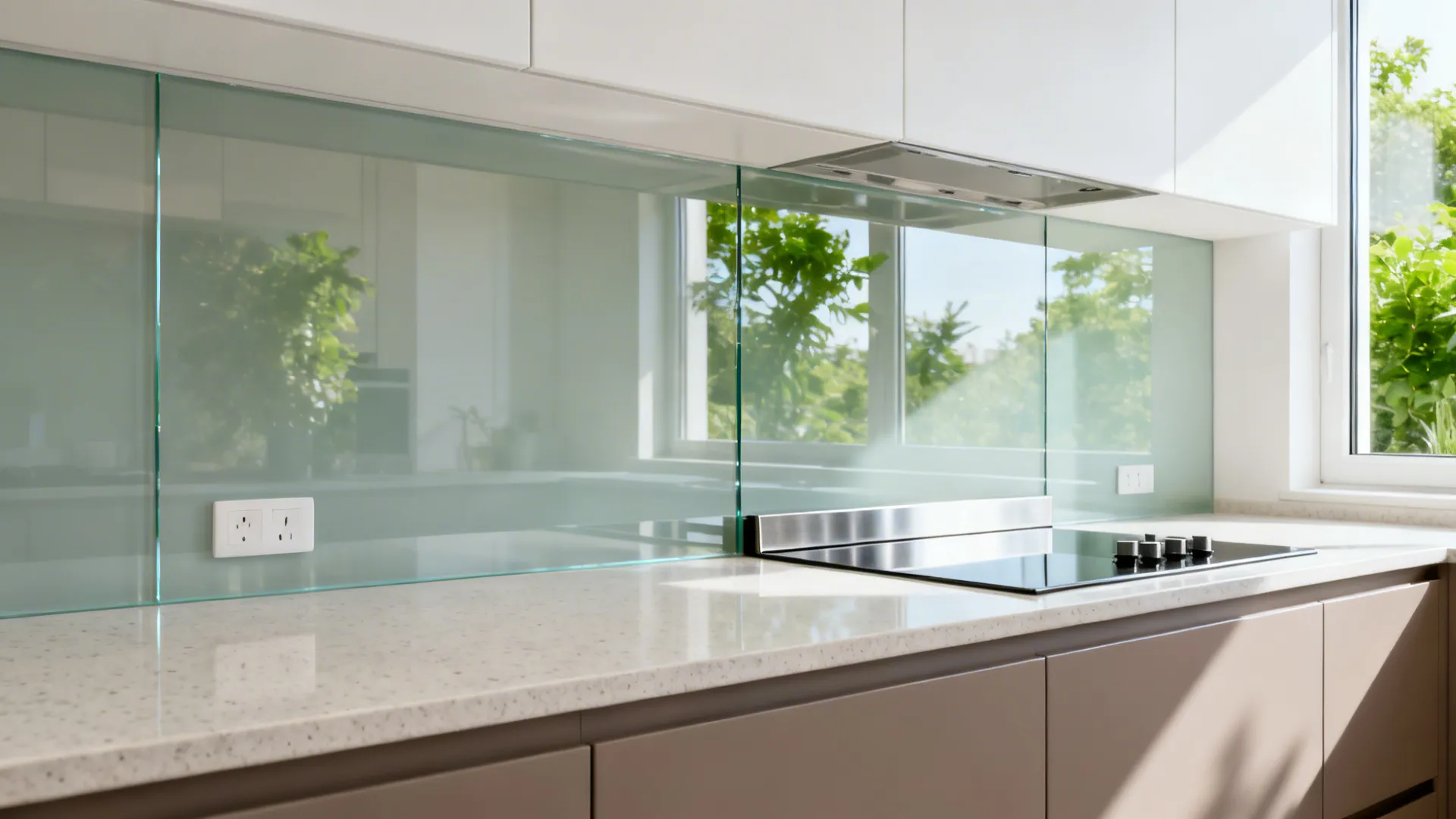 Glass Backsplashes for Light and Depth