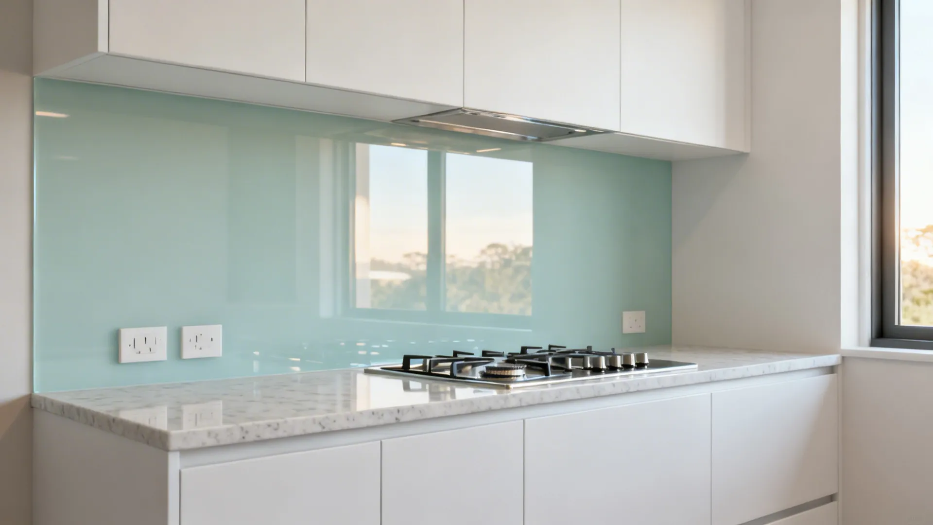 Glass Backsplashes for Light and Depth