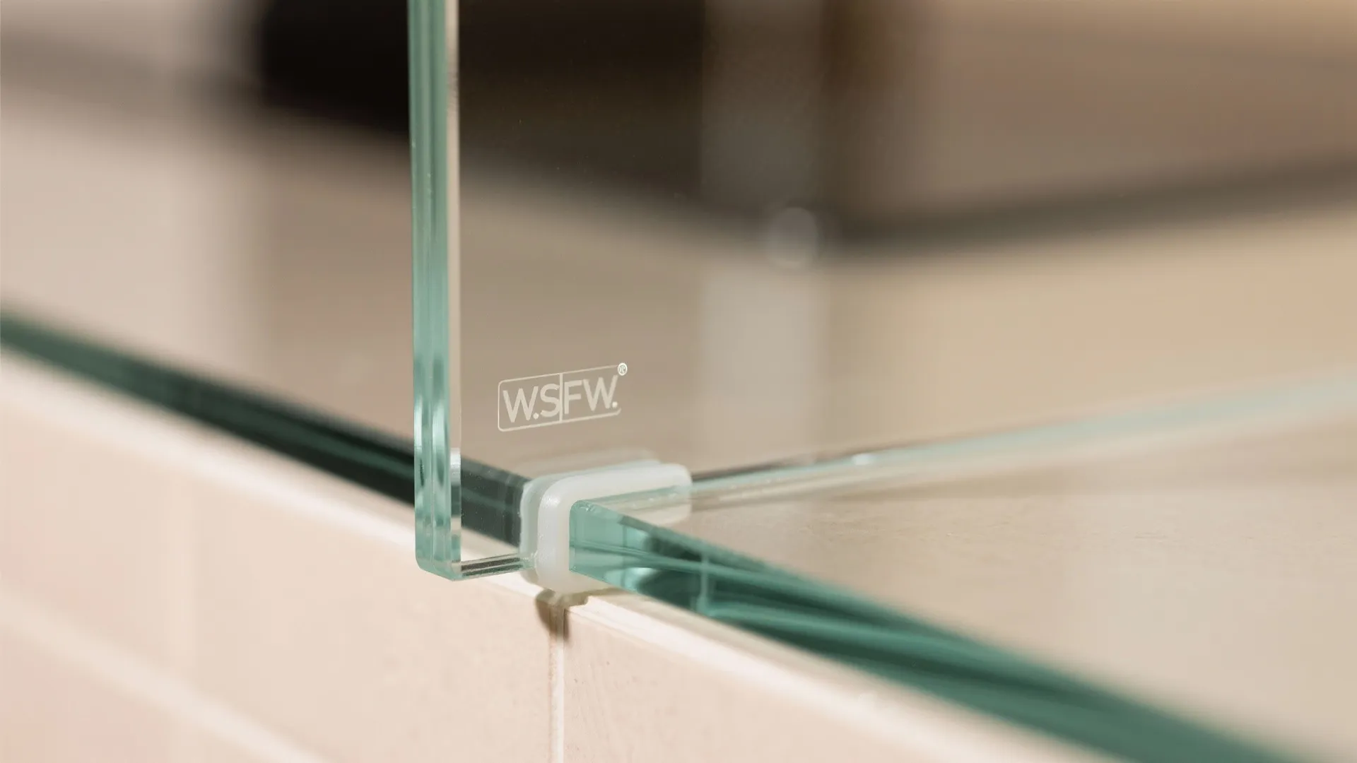 Glass Backsplash and Reflective Accents for Openness