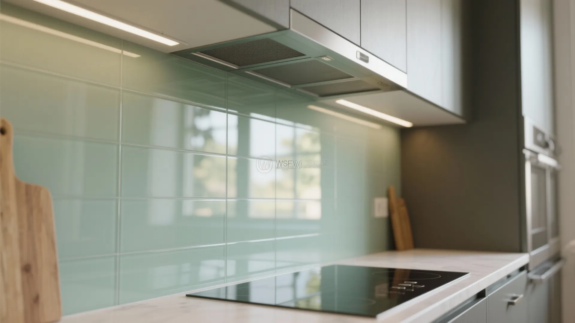 Glass Backsplash To Bounce Light