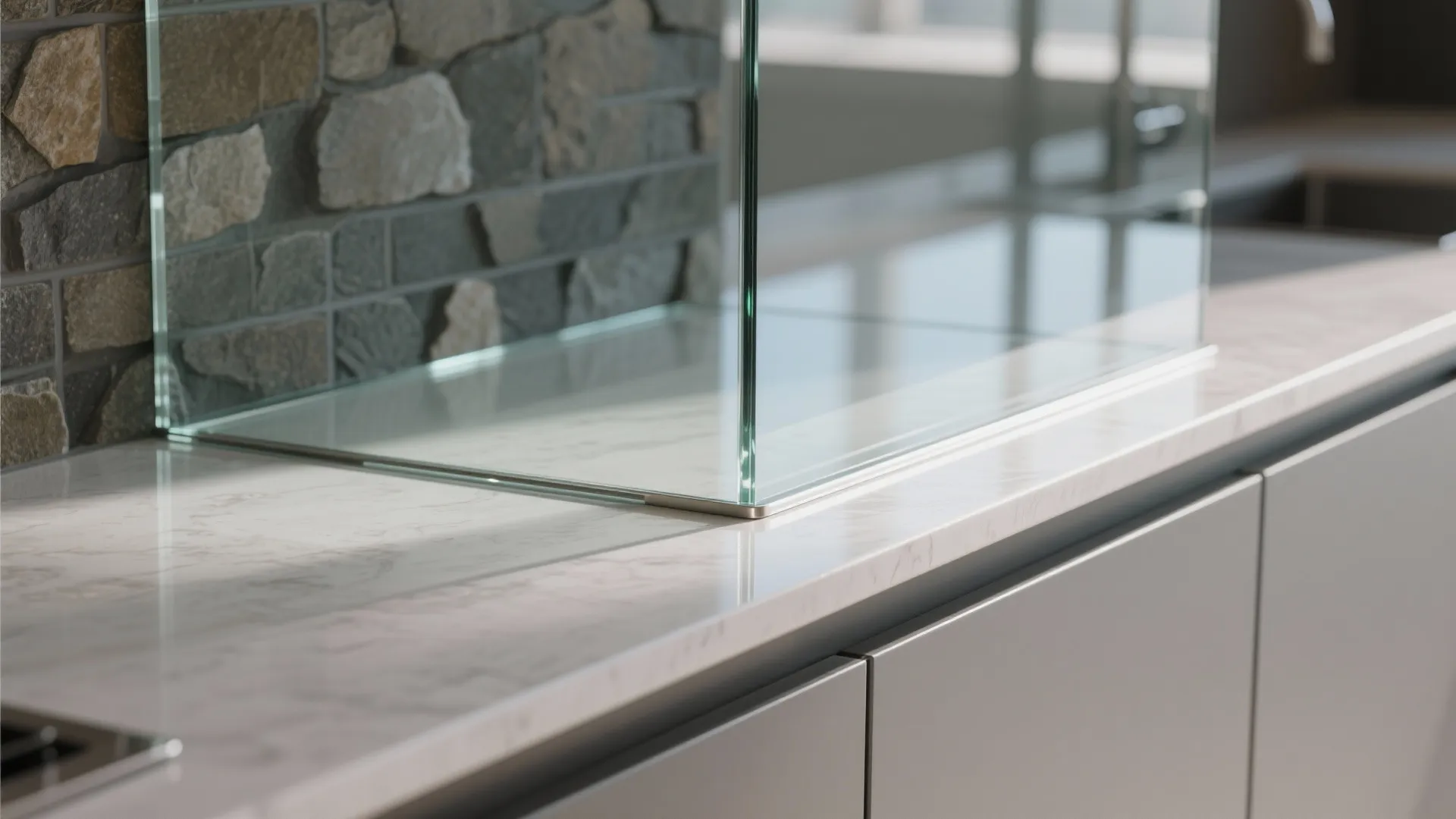 L-Shaped Kitchen That Borrows the Hall