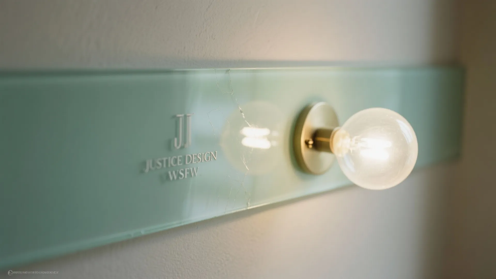 Glass backsplash illuminated for airy depth