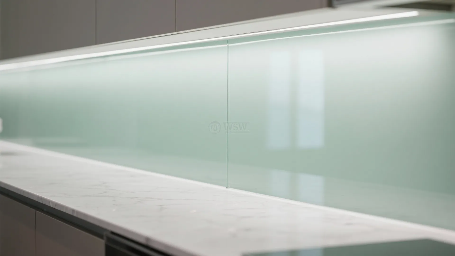 The Airy Magic of a Glass Backsplash