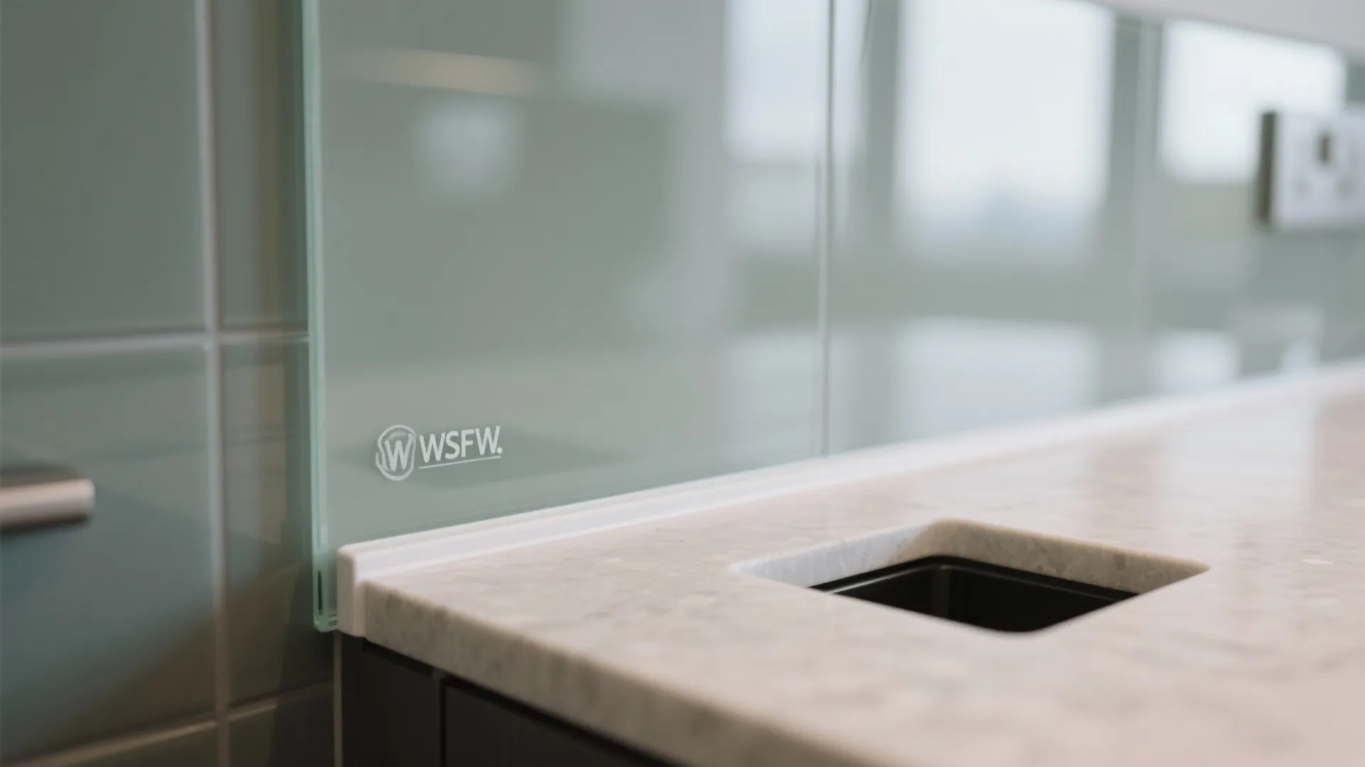 Glass Backsplash for Light and Depth