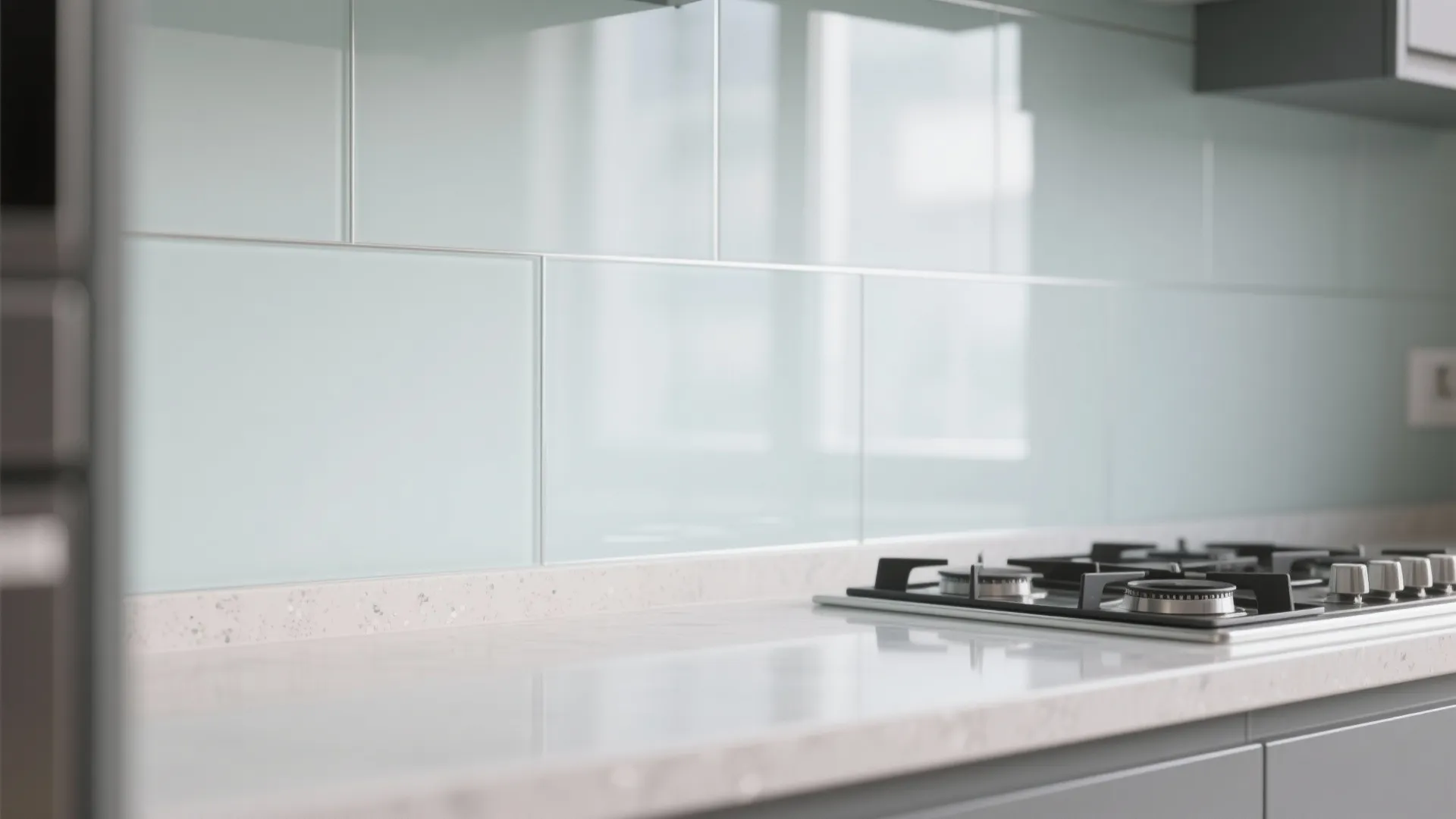 The Airy Magic of a Glass Backsplash