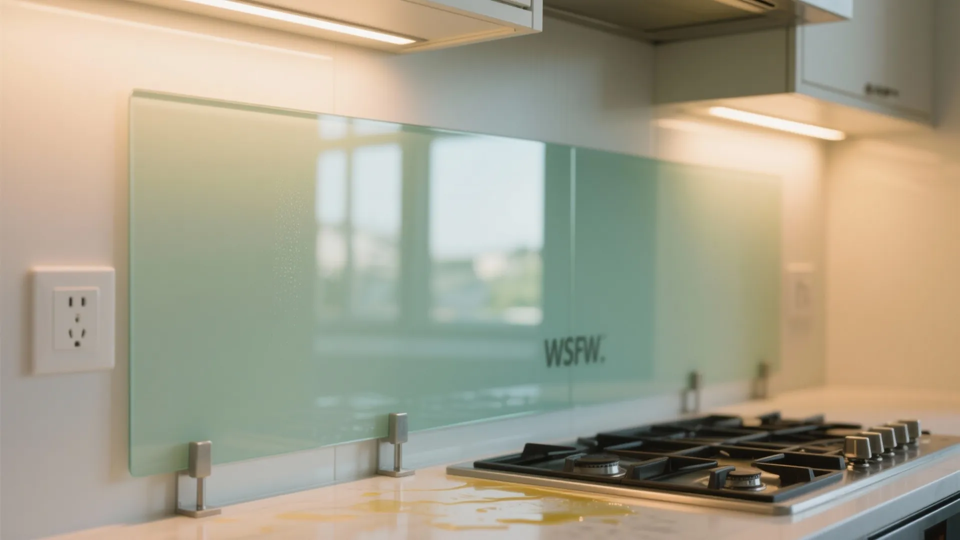 Glass Backsplash for Instant Brightness