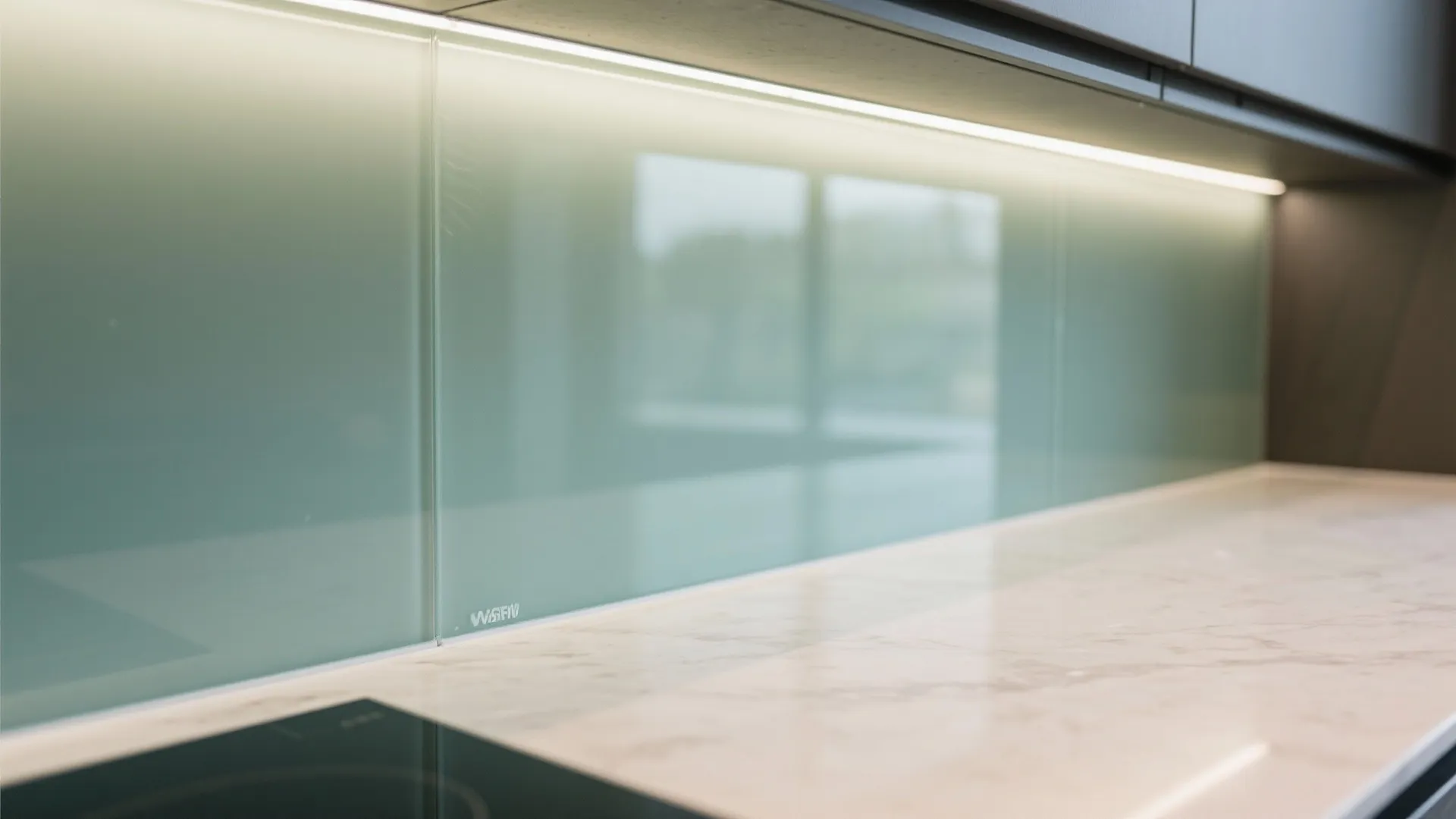 Glass Backsplash for Airy Light