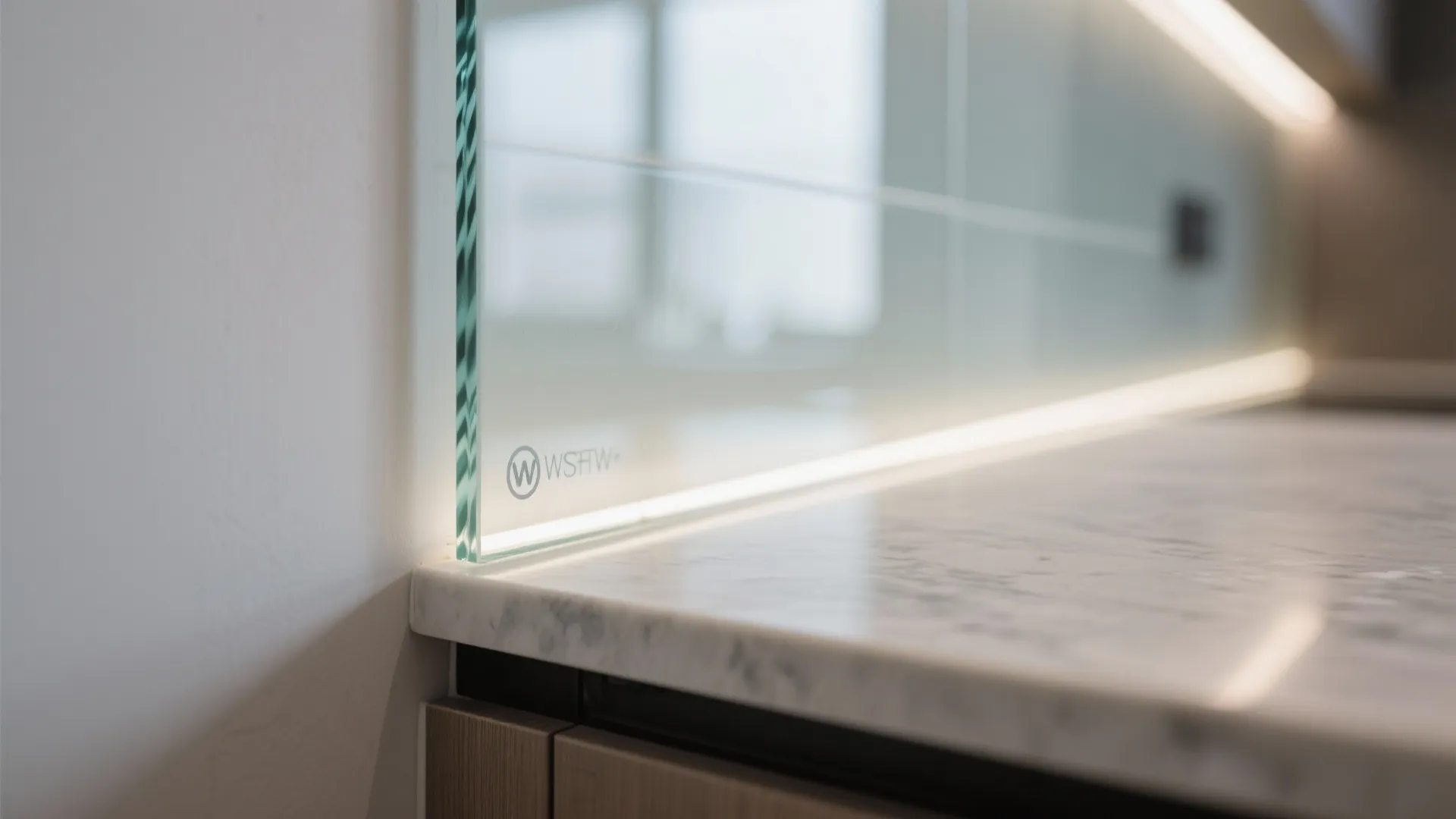 Glass Backsplash for Light and Easy Cleaning