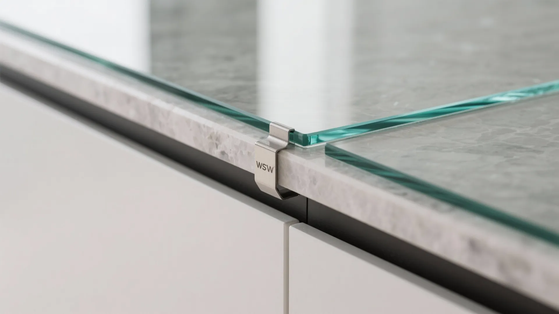 Glass Backsplash for Light and Depth