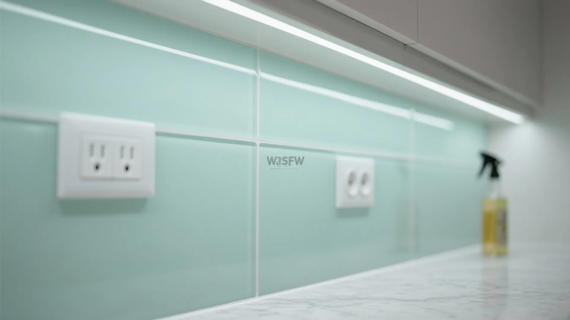 Glass Backsplash for Light and Depth