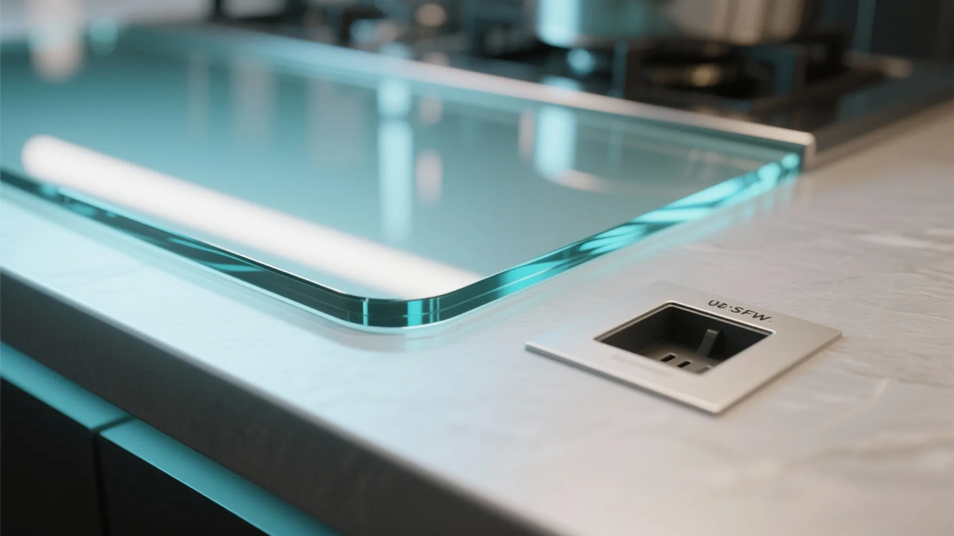 Use a Glass Backsplash to Borrow Light