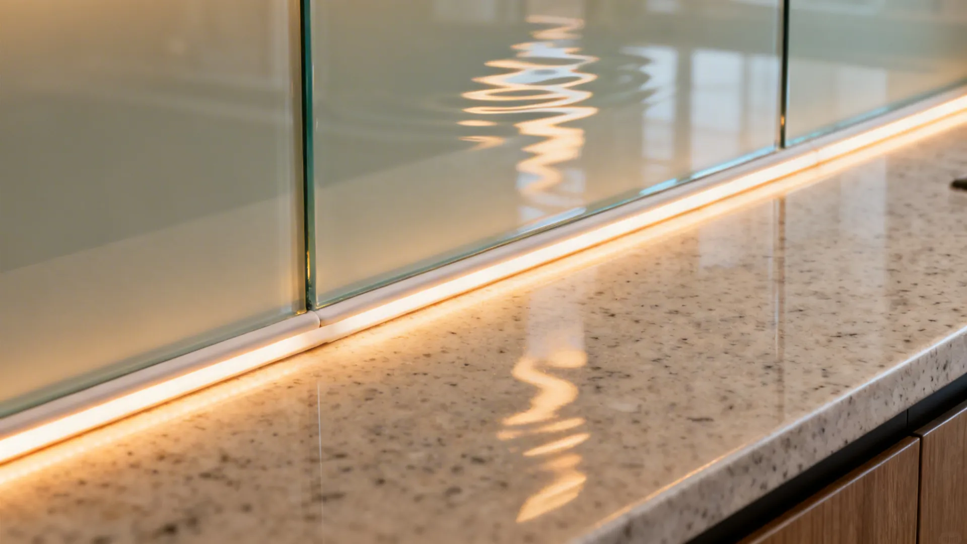 Glass Backsplash Light Booster