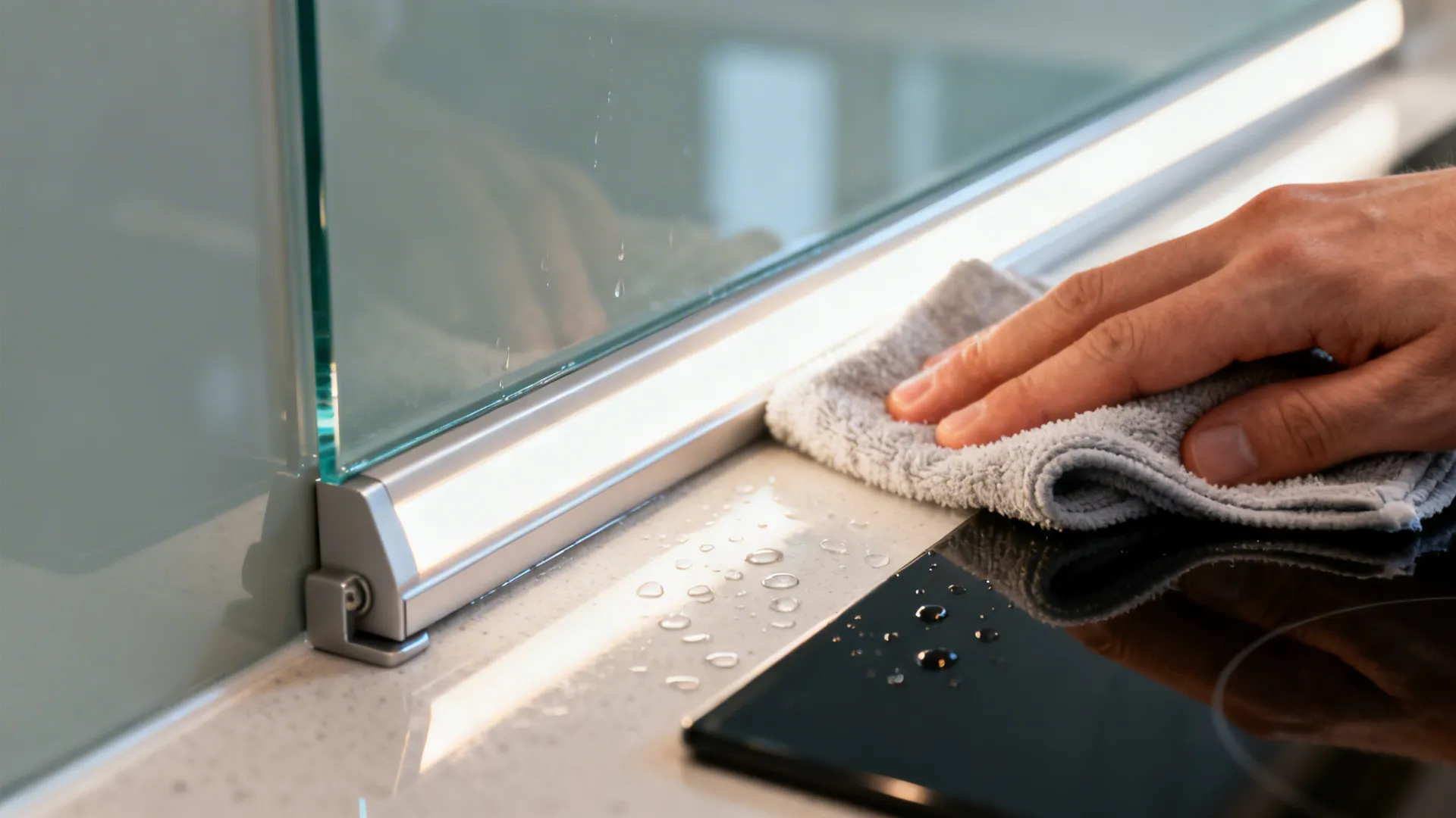 Glass Backsplash for Light and Easy Cleaning