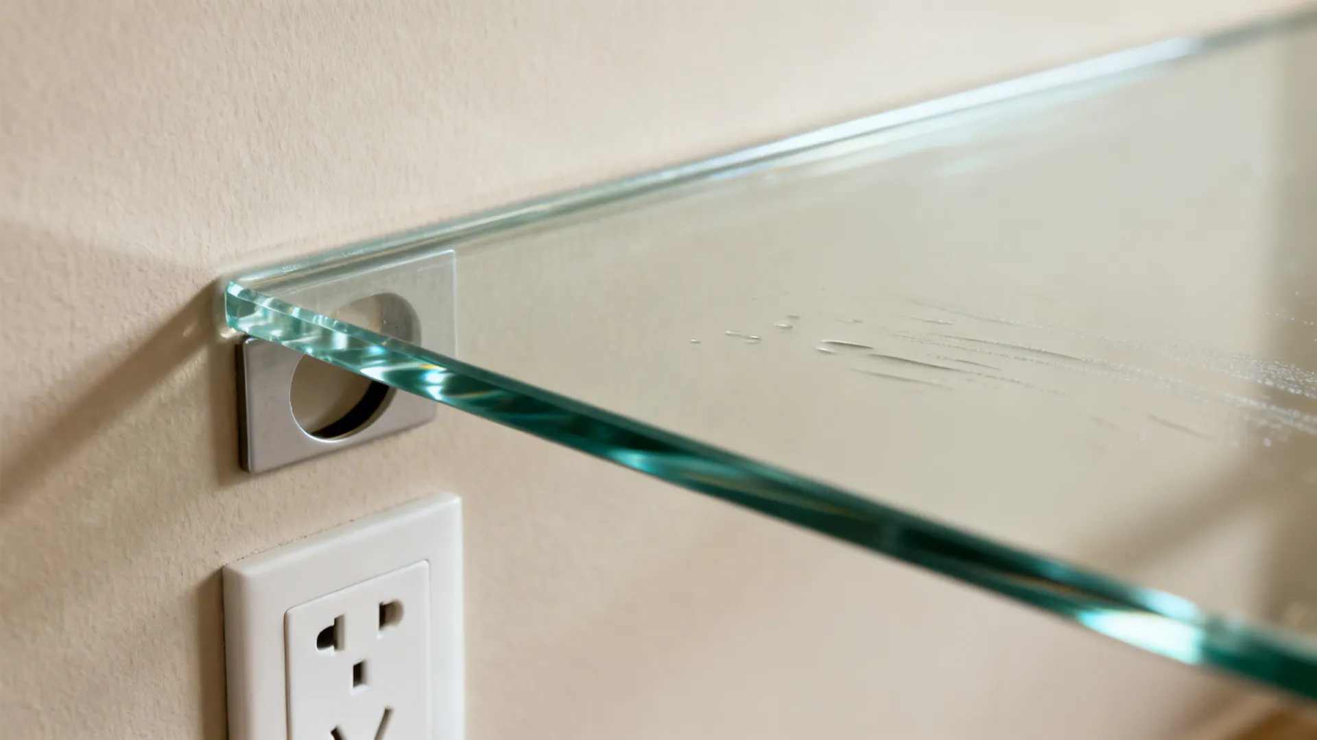 2) Glass backsplash for brightness and easy cleanup