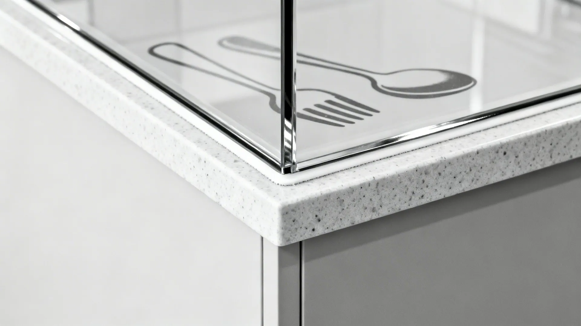 Tile or Glass Backsplash with Spoon & Fork Motifs