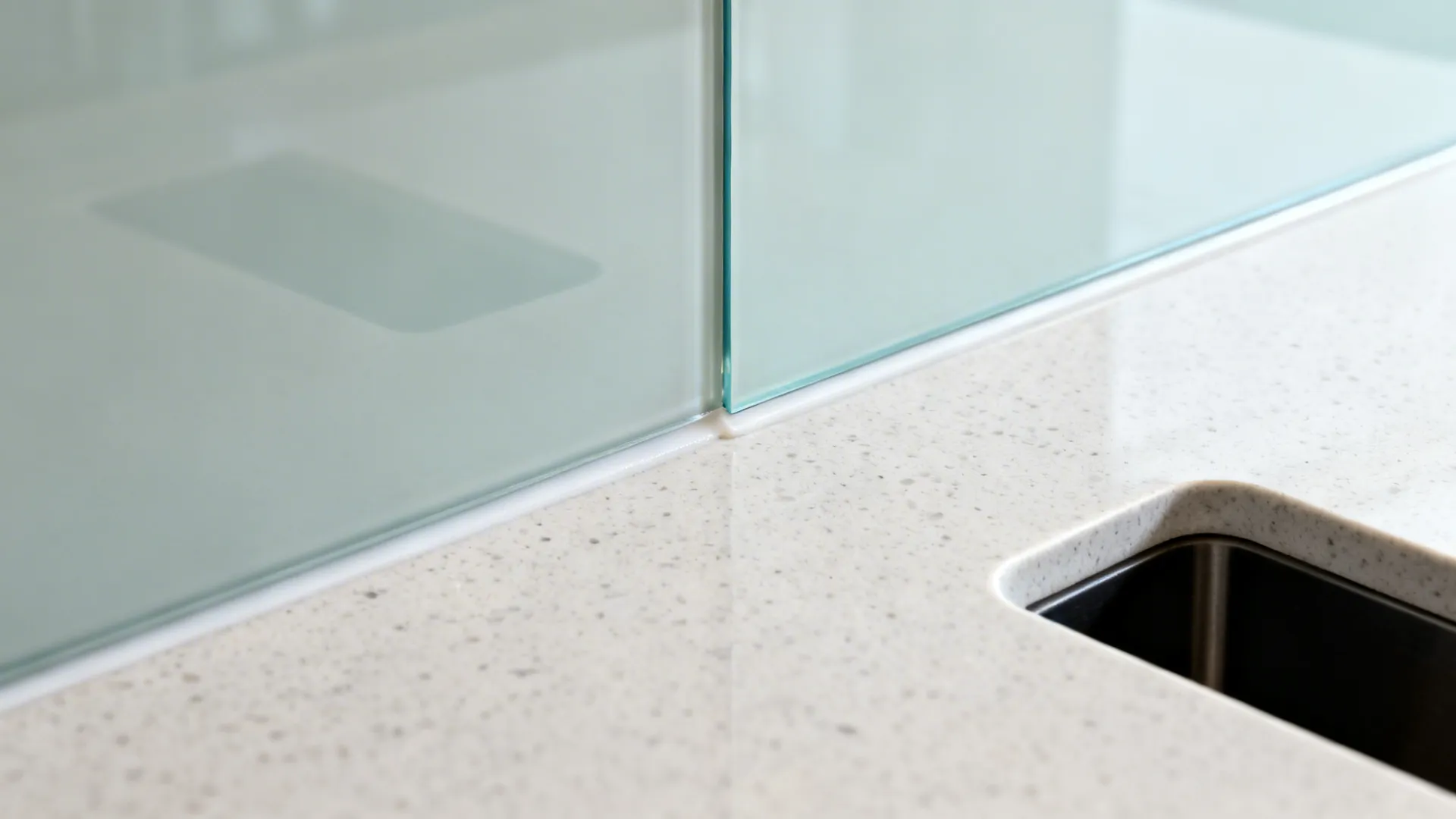 Glass Backsplash for Light and Depth