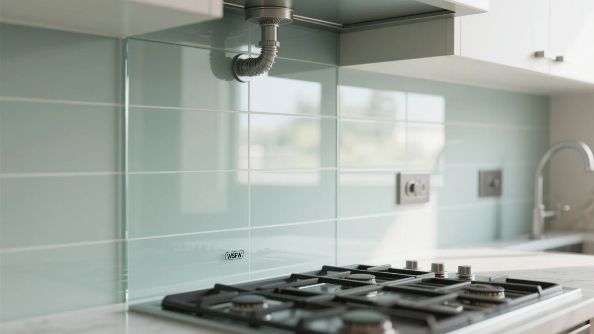 Glass Backsplash for Light, Cleanability, and Clear Sightlines