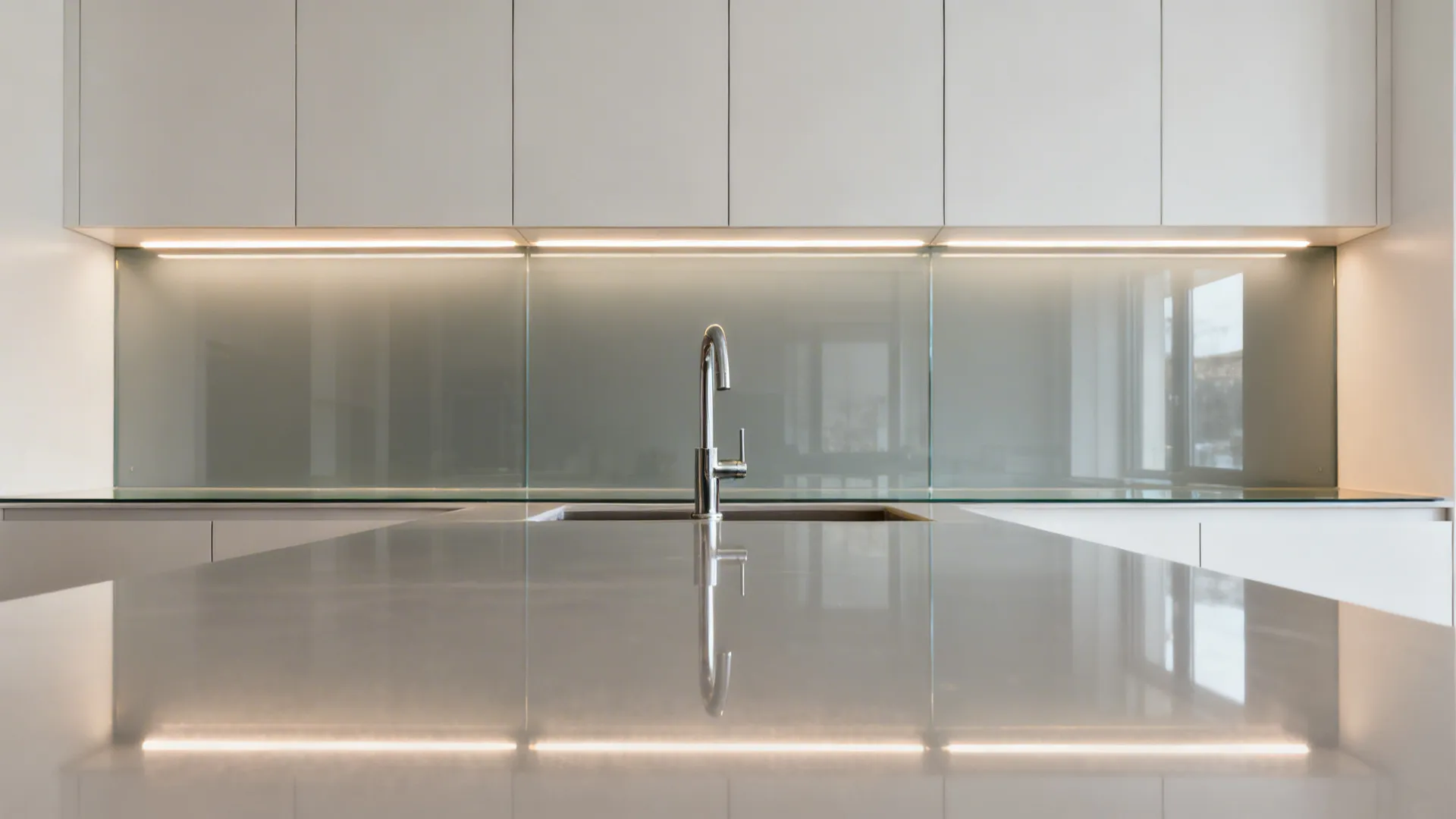Glass Backsplash for a Light, Open Otta