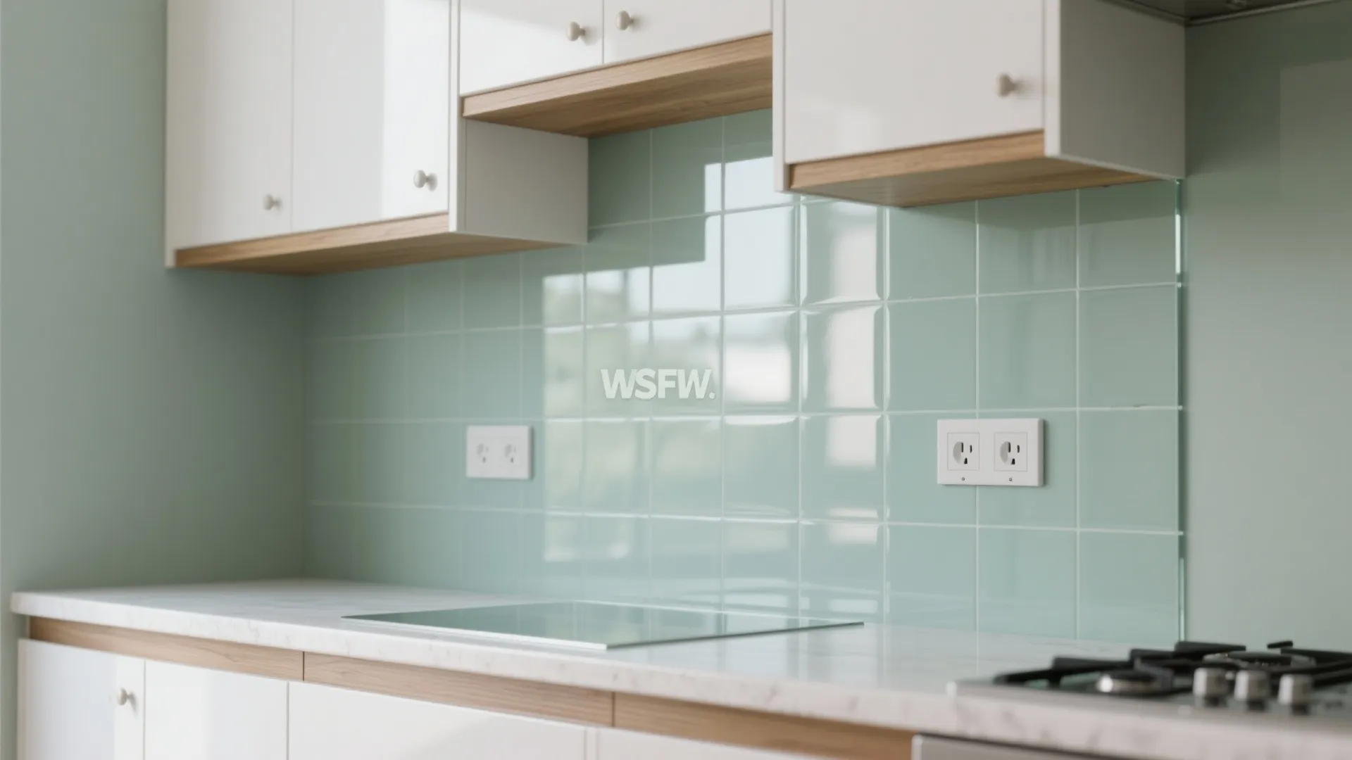 Glass Backsplash for Airy, Easy-to-Clean Kitchens
