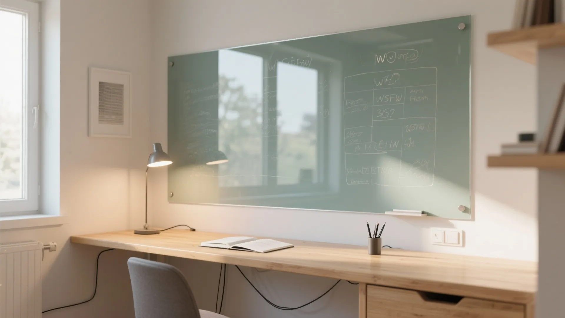 Glass Backsplash Logic for Light and Cleanability