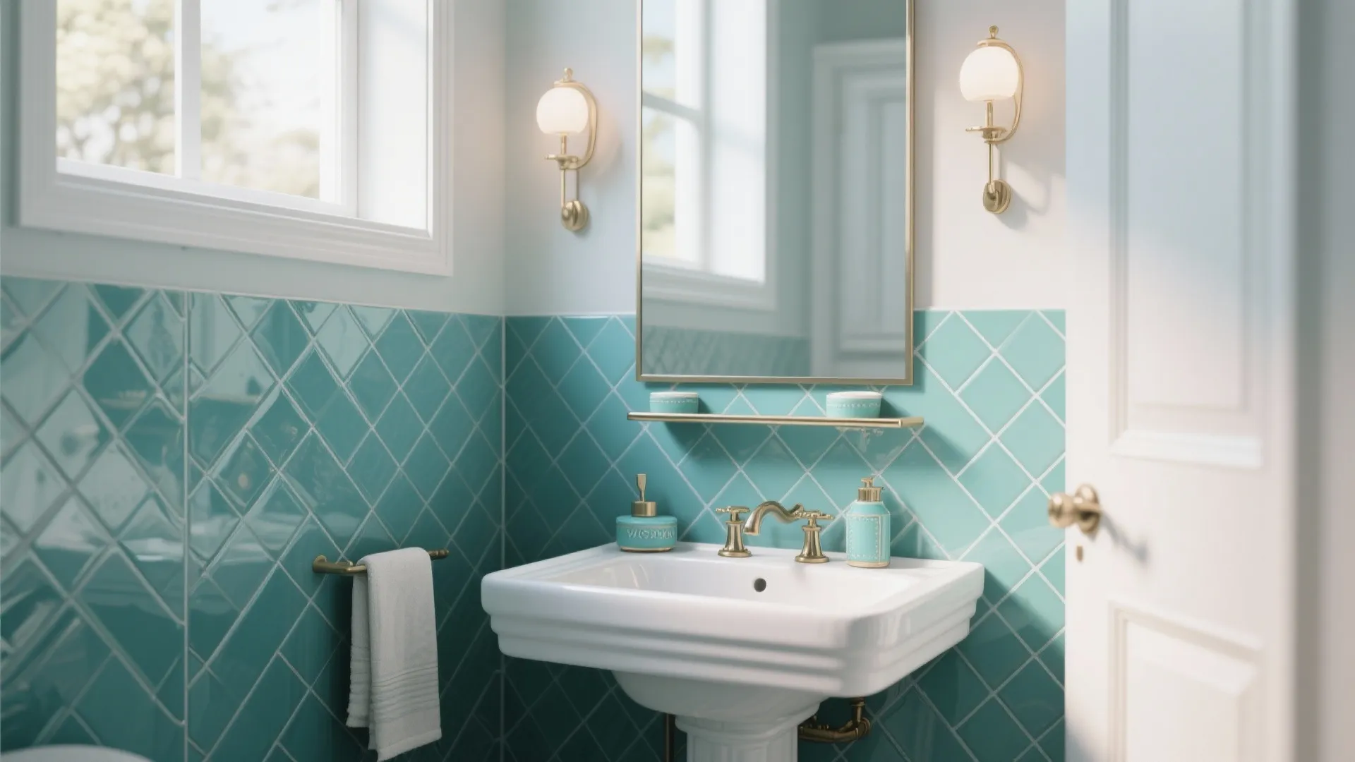 7. Use Glass Tile as a Backsplash