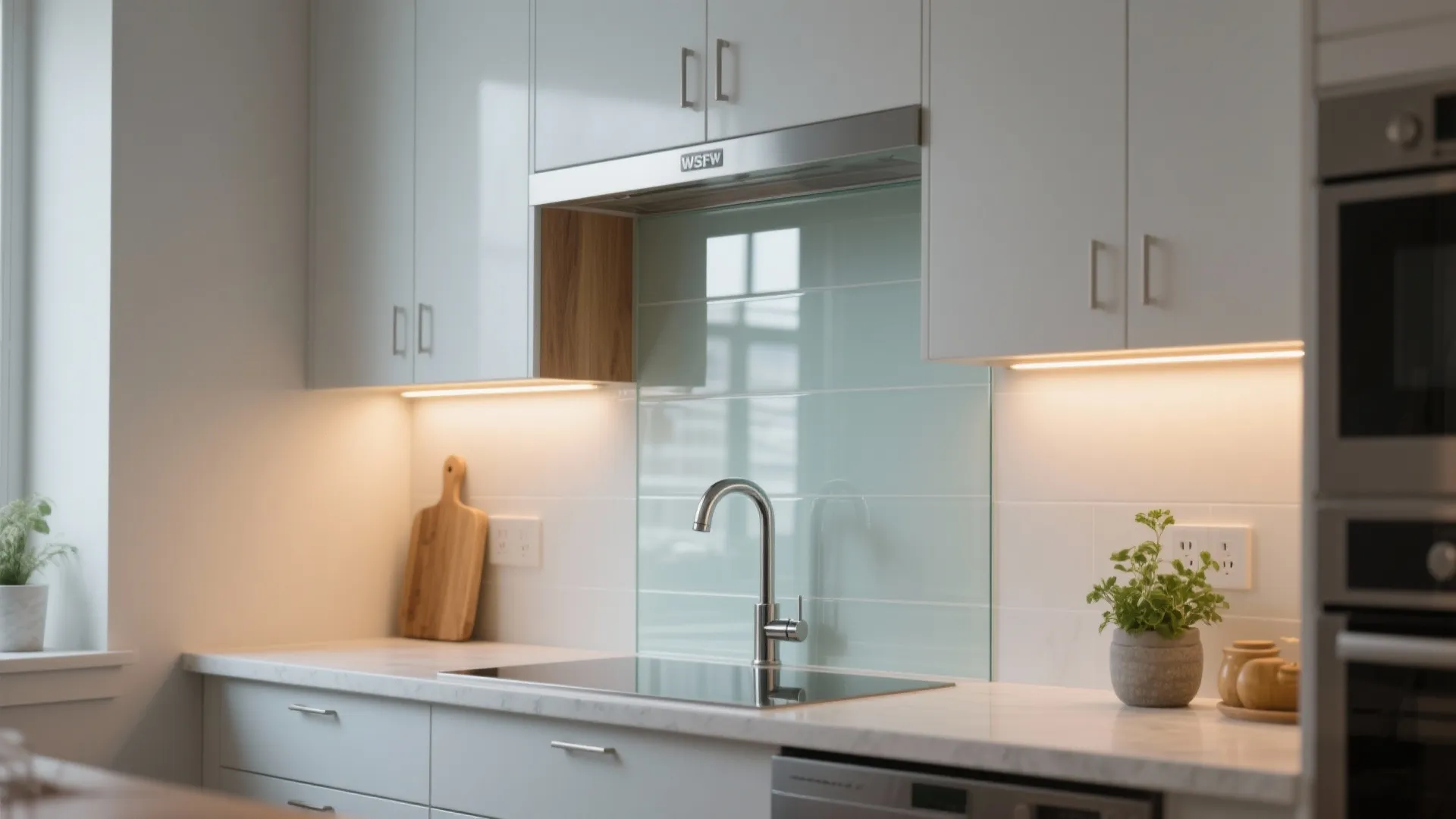 The Clarity of a Glass Backsplash