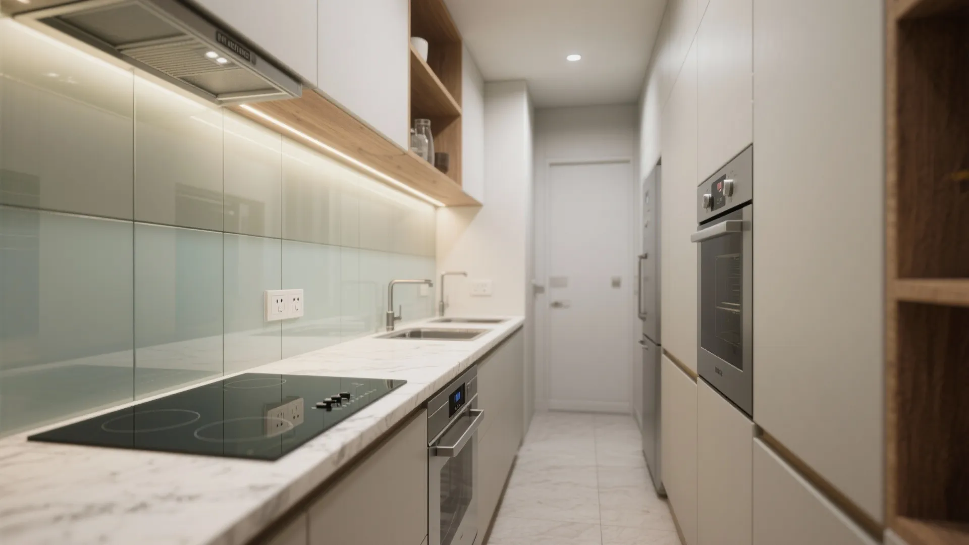 Light-Bouncing Surfaces and a Glass Backsplash