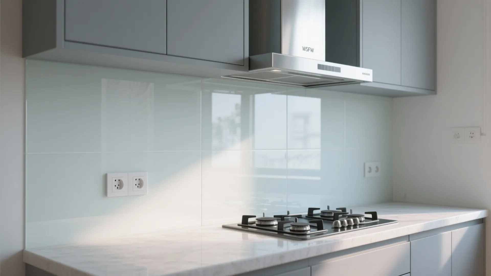 The Airy Magic of a Glass Backsplash